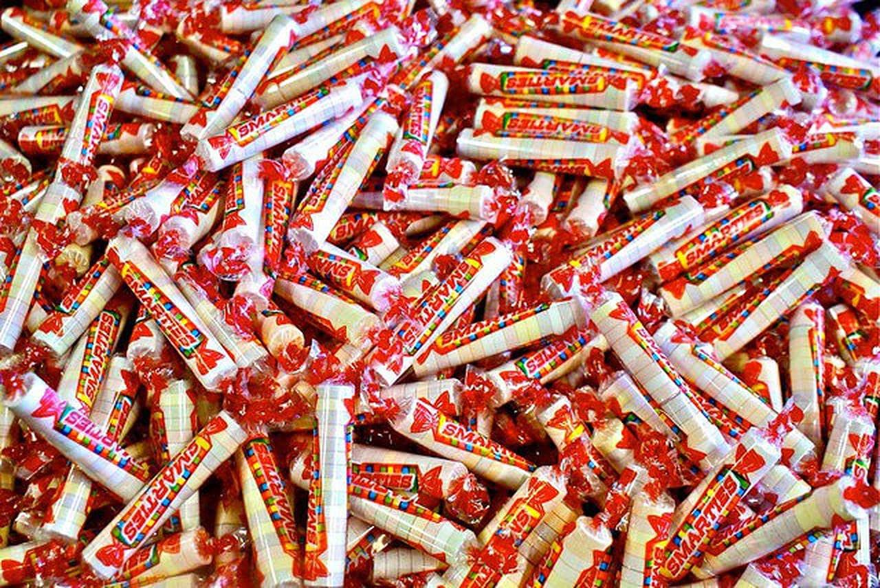 Smarties Candy Rolls Bulk 8 LB Original Flavor Smarties Hard Candy Rolls Bulk Candy Red Candy Individually Wrapped Candy Hard Candy Bulk Assorted Fruit Flavor Smartees Queen Jax