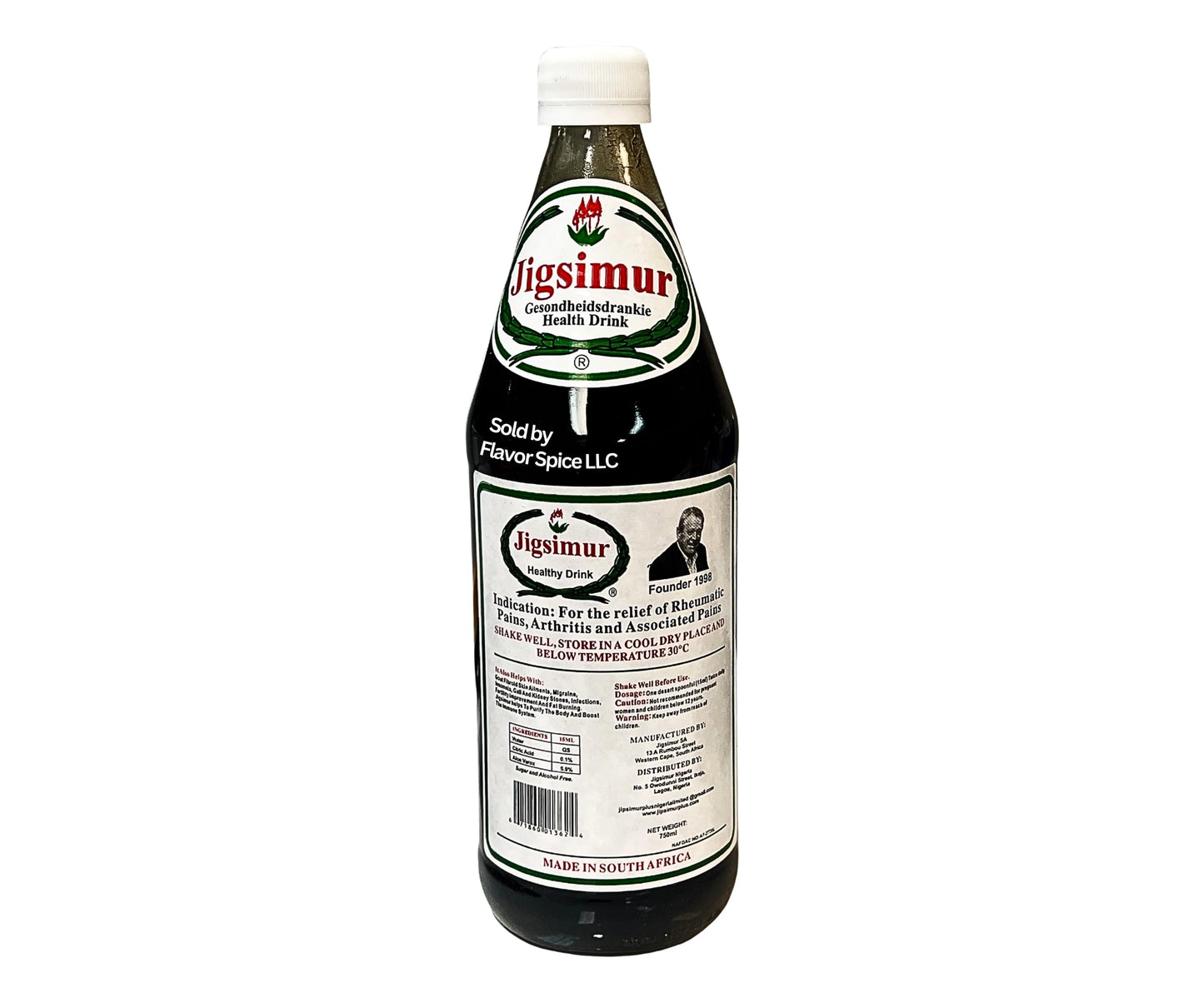 Jigsimur Natural Herbal Drink Dietary Supplement Sap Drink for Arthritis and High Blood Pressure for Rheumatic Pains Migrane 750ML 1 Bottle