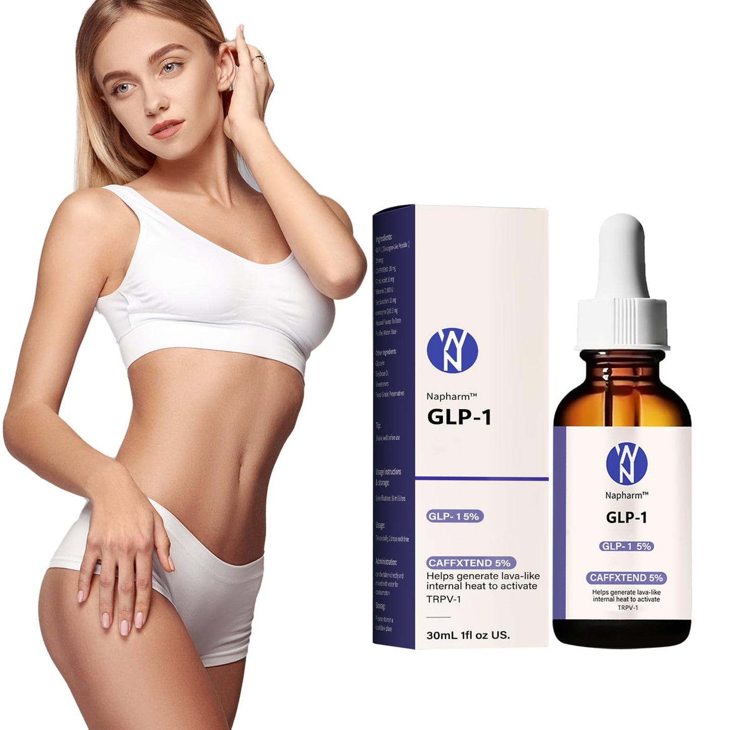 GLP-1Drops for Men and Women, Fast and Easy to Use-1 Fl Oz