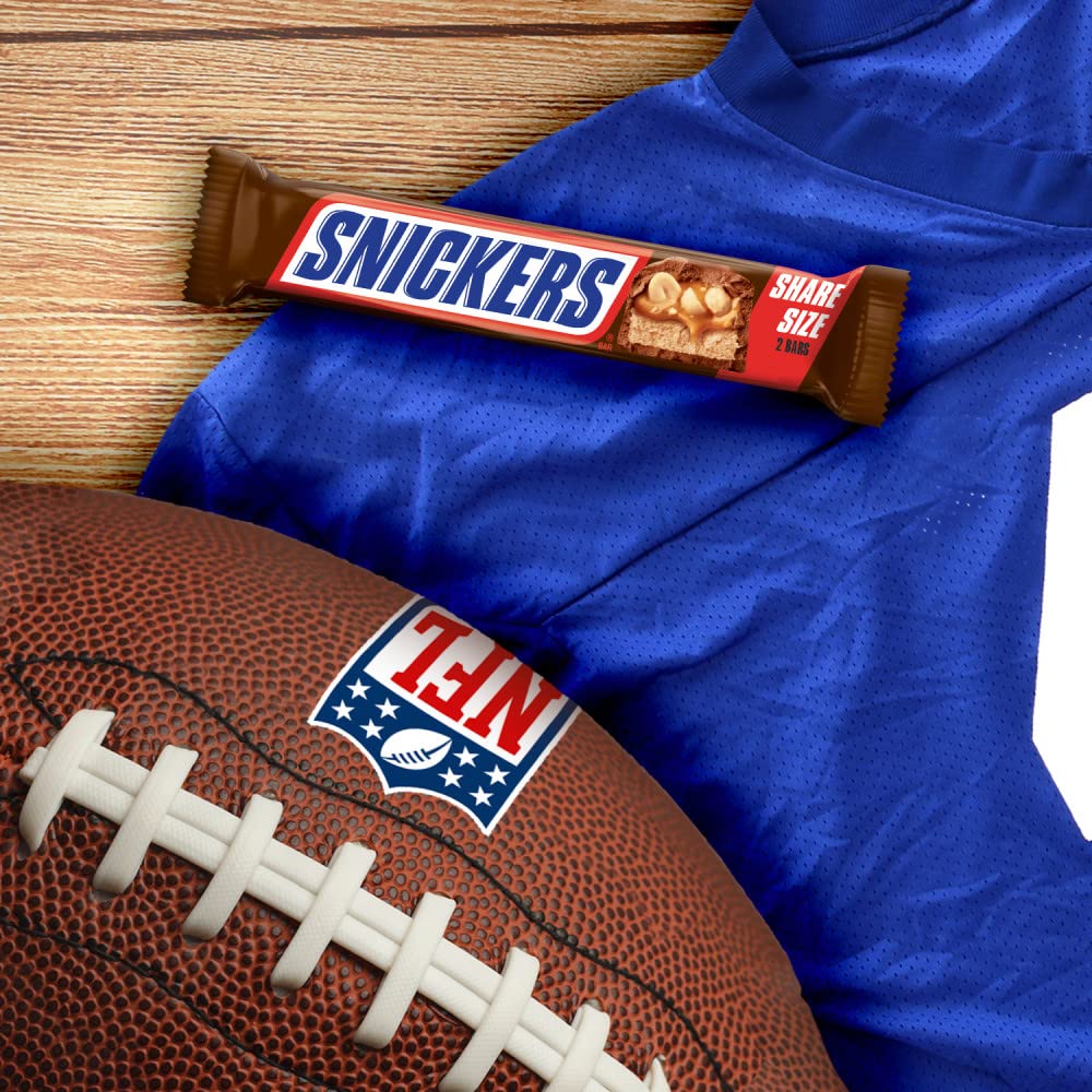 SNICKERS Candy Milk Chocolate Bars Share Size Bulk Pack 329 oz Bar Pack of 24