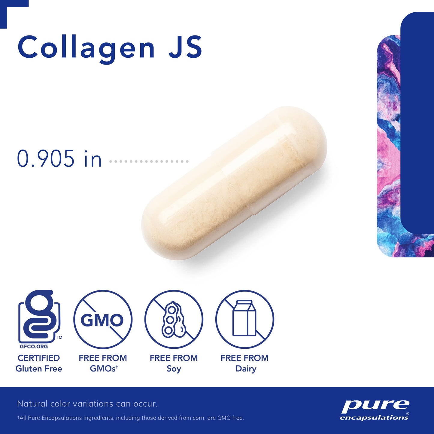 Pure Encapsulations Collagen JS - Skin & Joint Health* - 1,000 mg Hydrolyzed Biocell Collagen - Gluten Free & Non-GMO - 120 Capsules