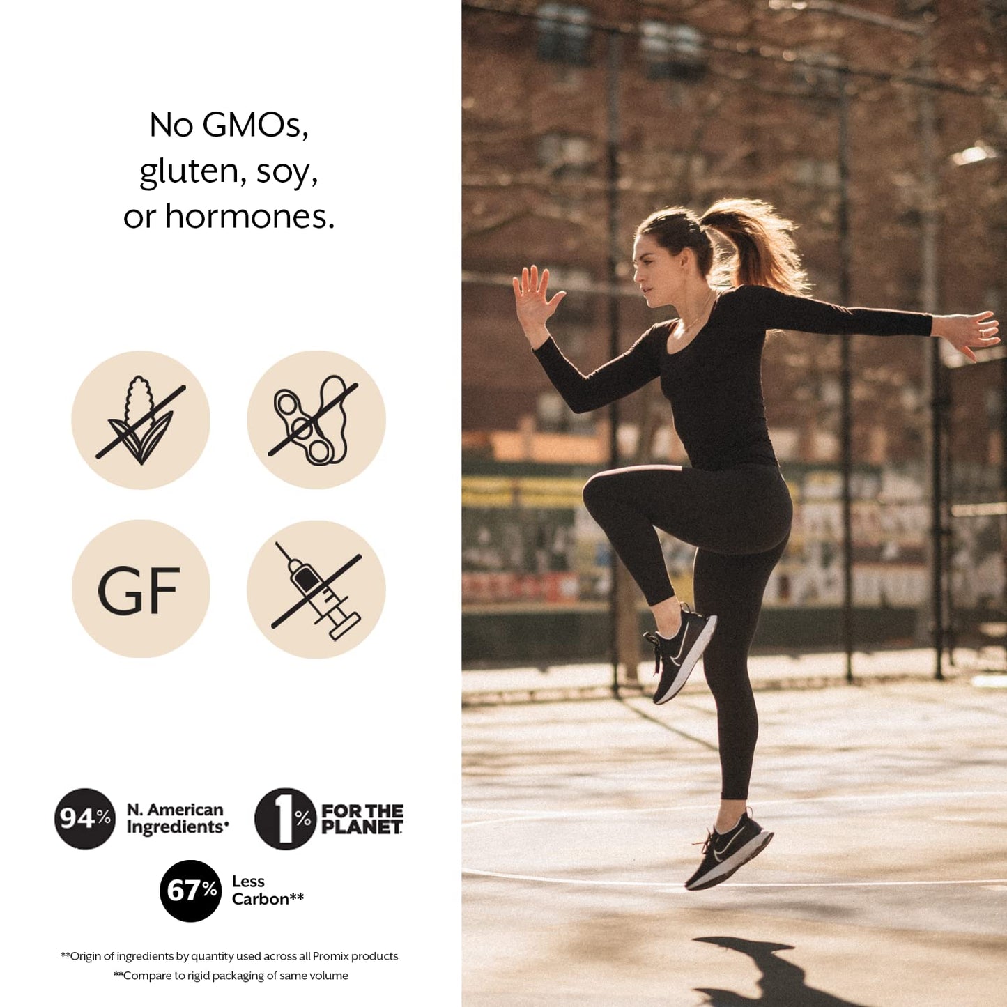 Promix Casein Protein Powder, Chocolate - 2.5lb Bulk - Grass-Fed & 100% All Natural - Slow & Sustained Recovery Post Workout Fitness - Shakes, Smoothies, Baking & Cooking Recipes - Gluten-Free