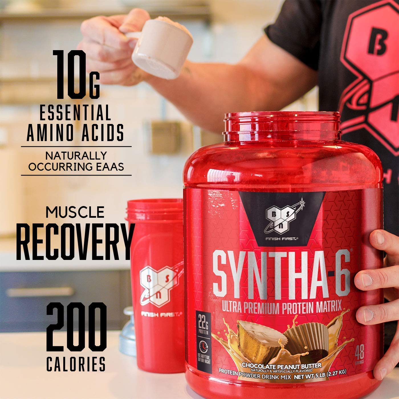 BSN SYNTHA-6 Protein Powder, Vanilla Ice Cream, 80 Ounce
