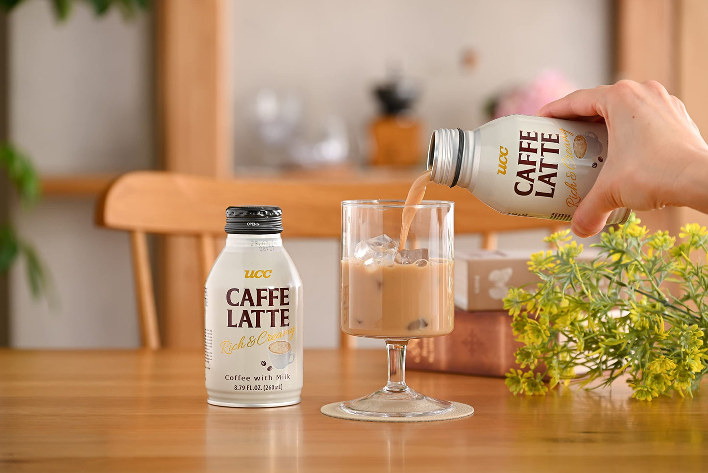 UCC Ready to Drink Caffe Latte 879 FL OZ Pack of 24 Delicious Rich and Creamy Convenient Bottled Coffee Drinks For OntheGo Imported from Japan
