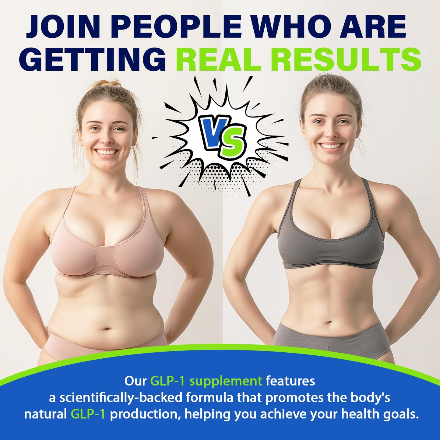 GLP-1 Supplement, GLP1 Supplements Women Naturally Gut GLP 1 Powder 1500MG Boosting Prebiotic Mix with Akkermansia Muciniphila Probiotic & High Fiber for Digestion, Energy, Overall Health, No Fillers