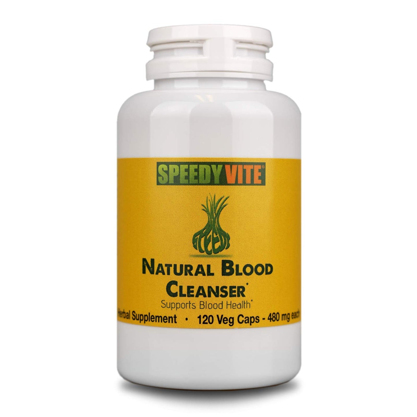 Natural Blood Cleanser Capsules Organic Supplement SpeedyVite® (120 Vegetable Powder Capsules)