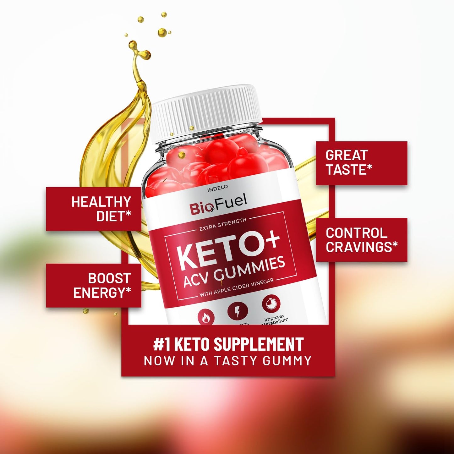 Bio Fuel Keto ACV Gummies - Advanced Formula BioFuel Keto Plus ACV Gummies Apple Cider Vinegar Bio Fuel ACV, Weight Management Gummies Dietary Supplement Reviews Men Women (60 Gummies)