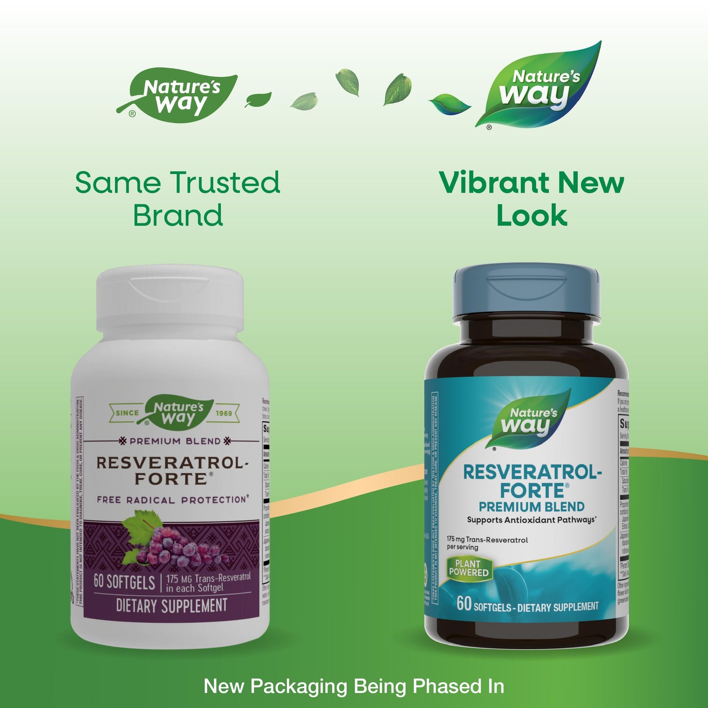 Nature's Way Resveratrol-Forte, Protects from Free Radicals*, 60 Softgels