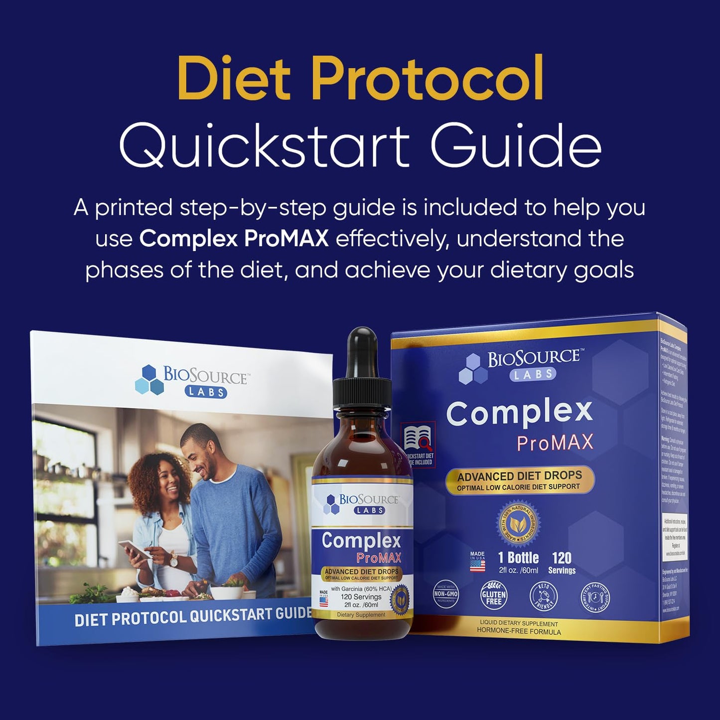 BioSource Labs Complex ProMAX Premium Diet Drops (1 x 2 oz Bottle)