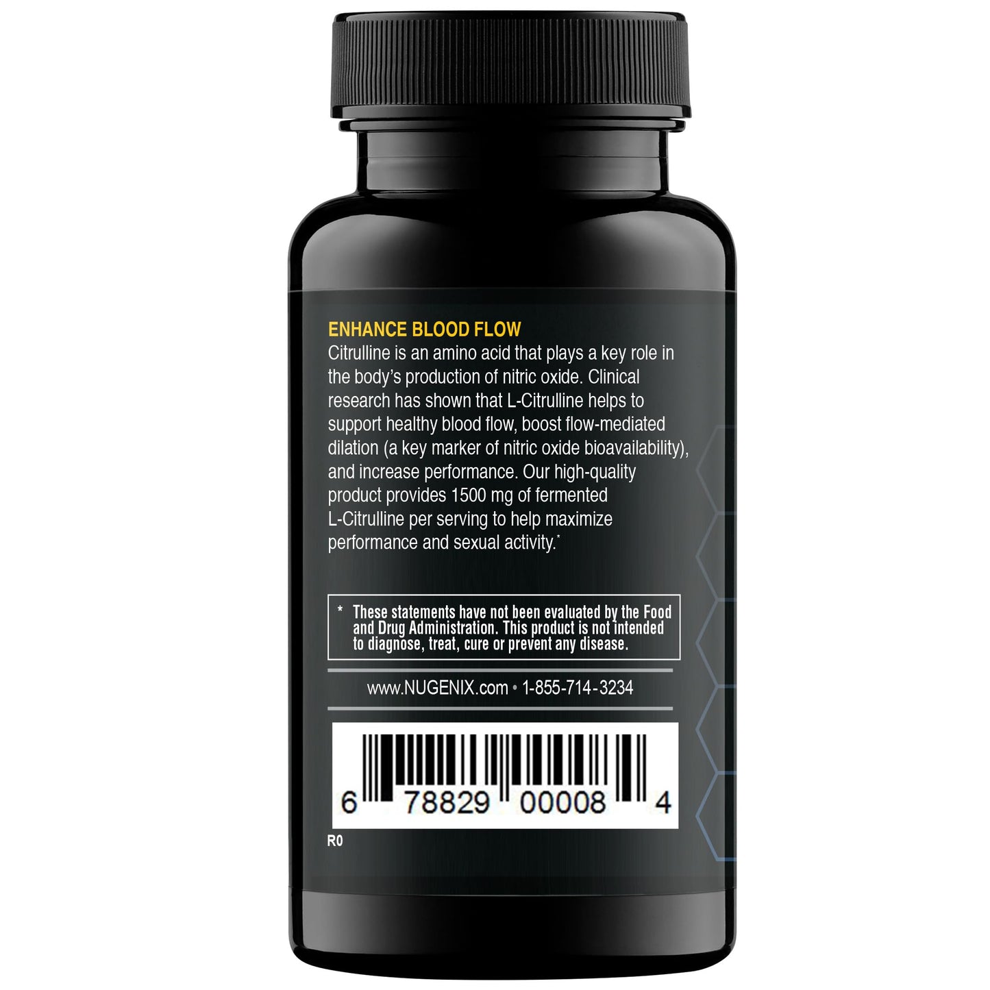 Nugenix Essentials L-Citrulline Supplement for Enhanced Blood Flow and Performance - 1500 mg, 60 Capsules