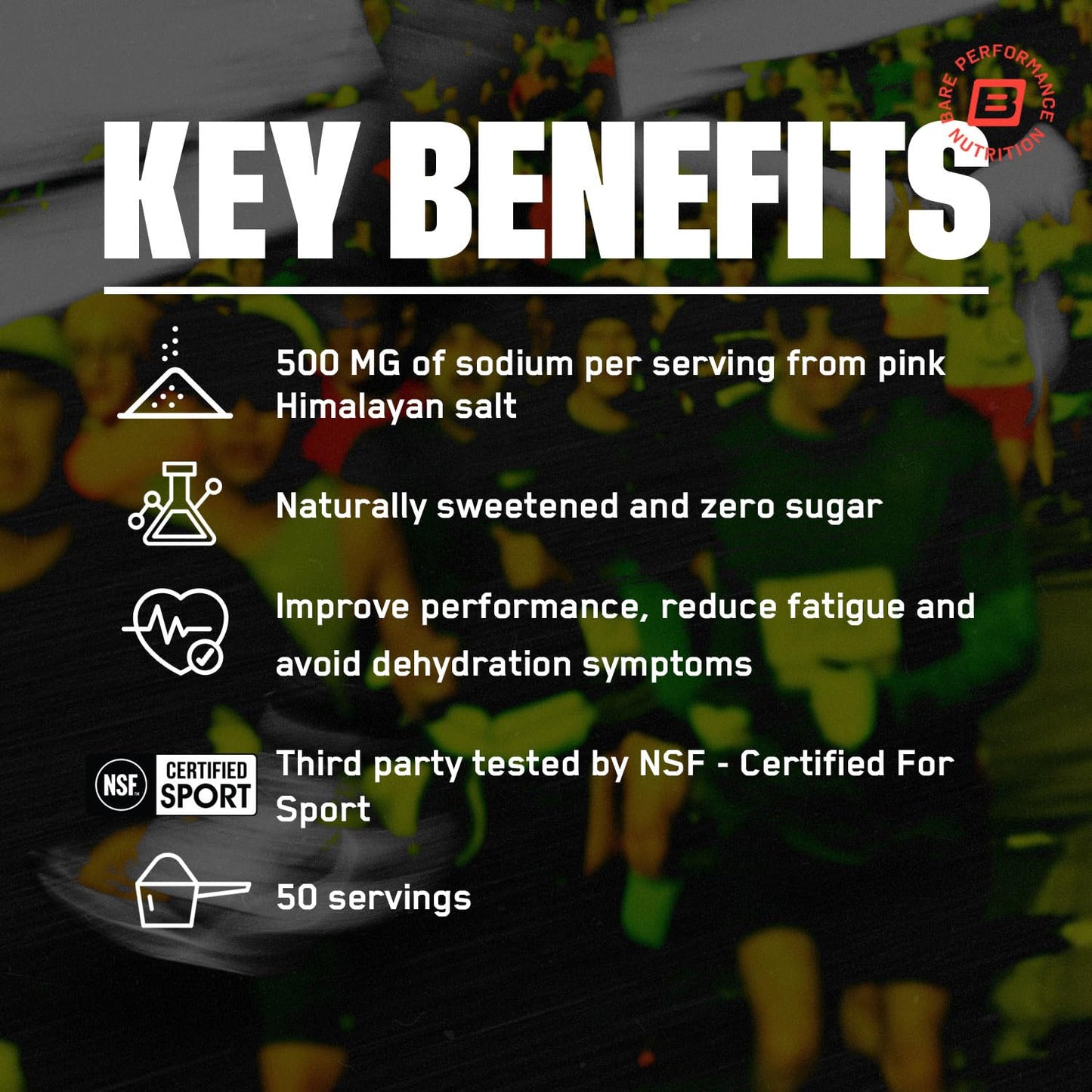 BARE PERFORMANCE NUTRITION, BPN Electrolytes Hydration Drink Mix, No Sugar, Keto, Salted Watermelon