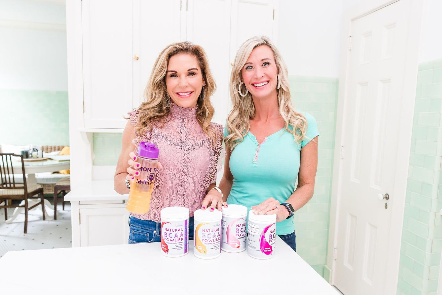 Momsanity BCAA Powder Preworkout for Women - Naturally Sweetened with Stevia, Erythritol, & Monk Fruit + Delicious Recipe Guide PDF | 3:1:1 Ratio of Amino Acids | 40 Servings (Orange Crush)
