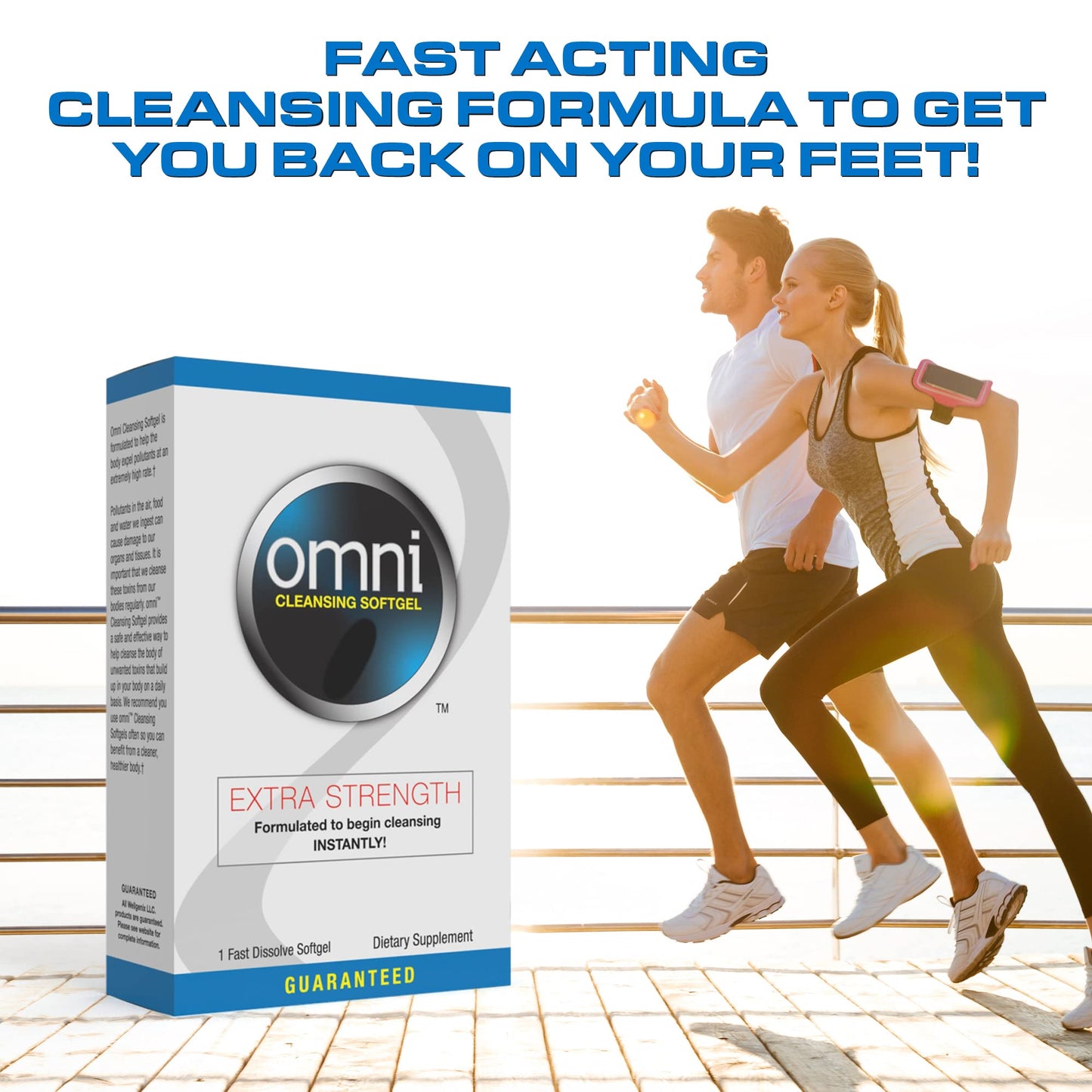 Wellgenix Omni Herbal Detox Cleanse Softgel: Fast Acting Body Detox, Quick Flush Toxin Removal, Herbal Cleanse Detox to Flush Your System, 1 Fast Acting Softgel