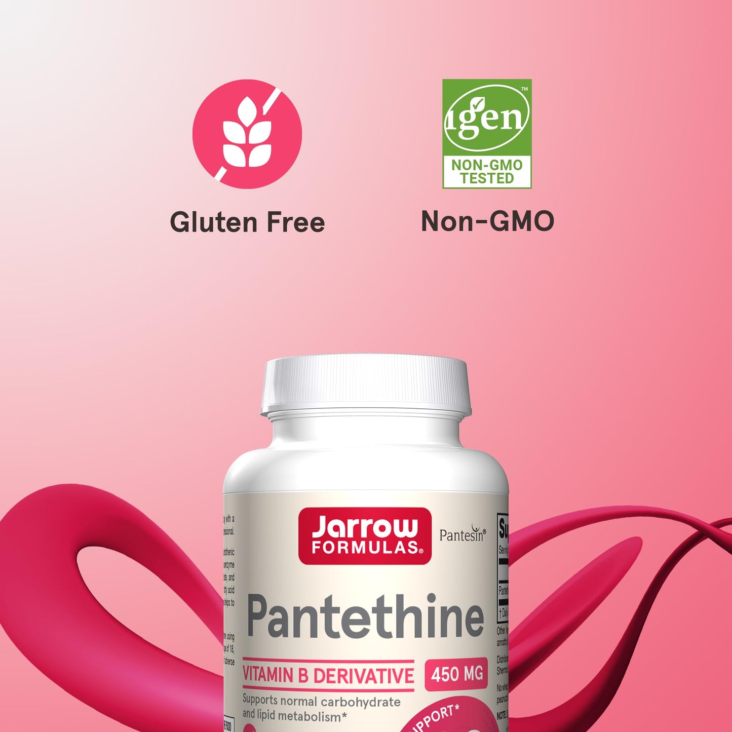 Jarrow Formulas Pantethine 450 mg - Derivative of Vitamin B5 - 60 Servings (Softgels) - Support Heart Health, Carbohydrate & Lipid Metabolism - Coenzyme A (CoA) Precursor - Pantothenic Acid Supplement