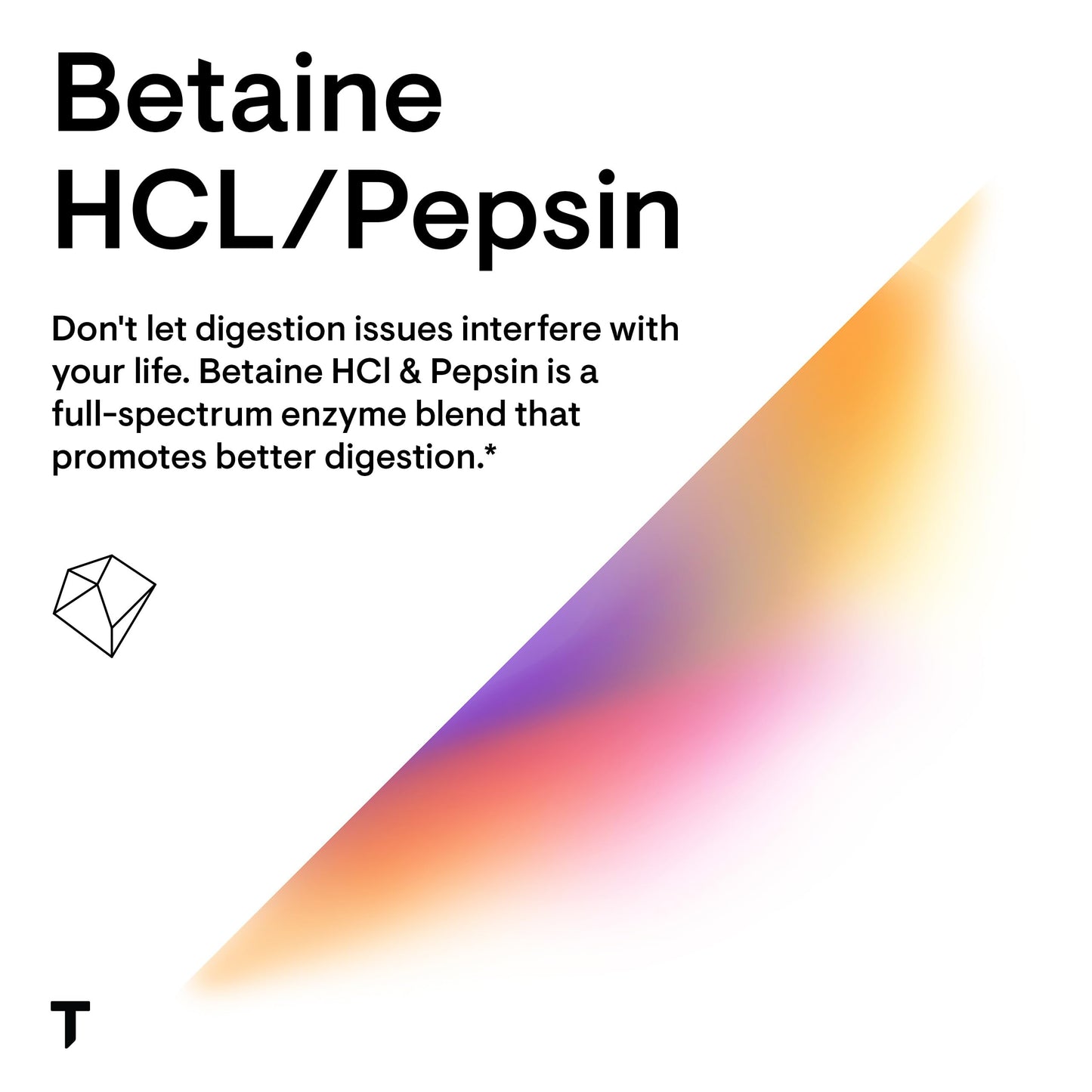 THORNE Betaine HCL & Pepsin - Digestive Enzymes for Protein Breakdown and Absorption* - 225 Capsules