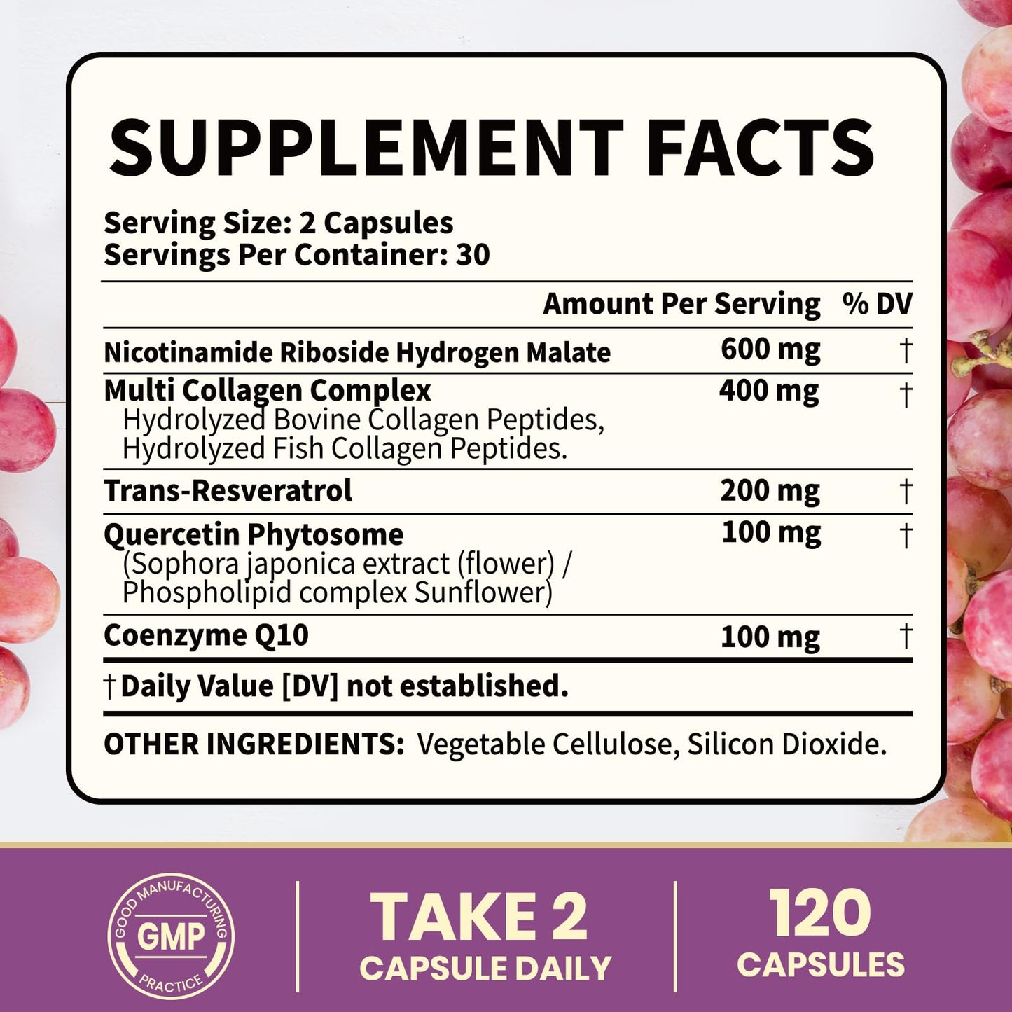 VEV NAD+ Supplement with Resveratrol & Collagen - Supports Cellular Energy & Healthy Aging, Liposomal NAD Capsules for Enhanced Absorption - 120 Capsules