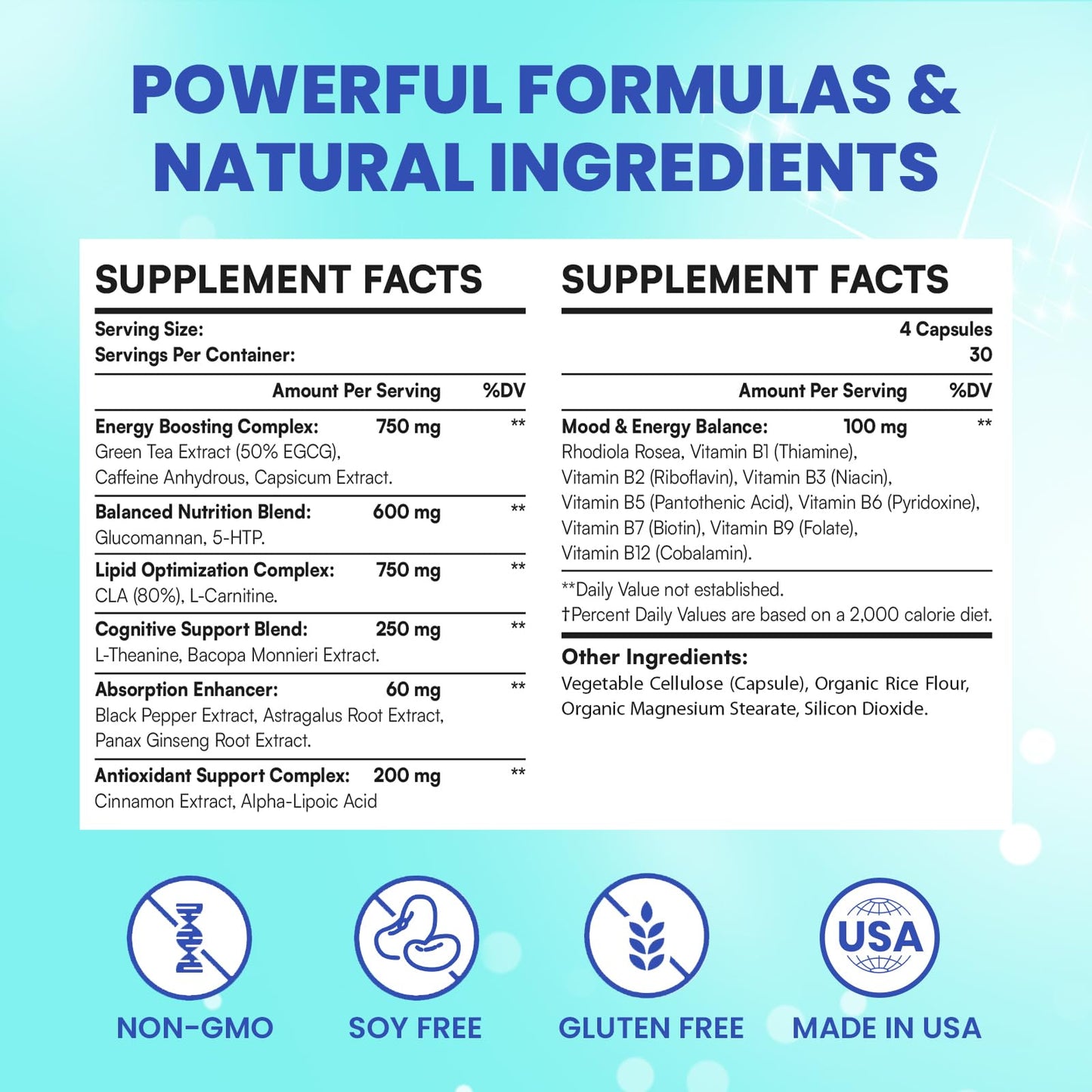 LivLyLuxe PhenFit-Maxx Weight Loss Supplement - Appetite Suppressant and Diet Pills - Metabolism Booster with CLA, L-Carnitine, Weight Loss Supplements for Women and Men