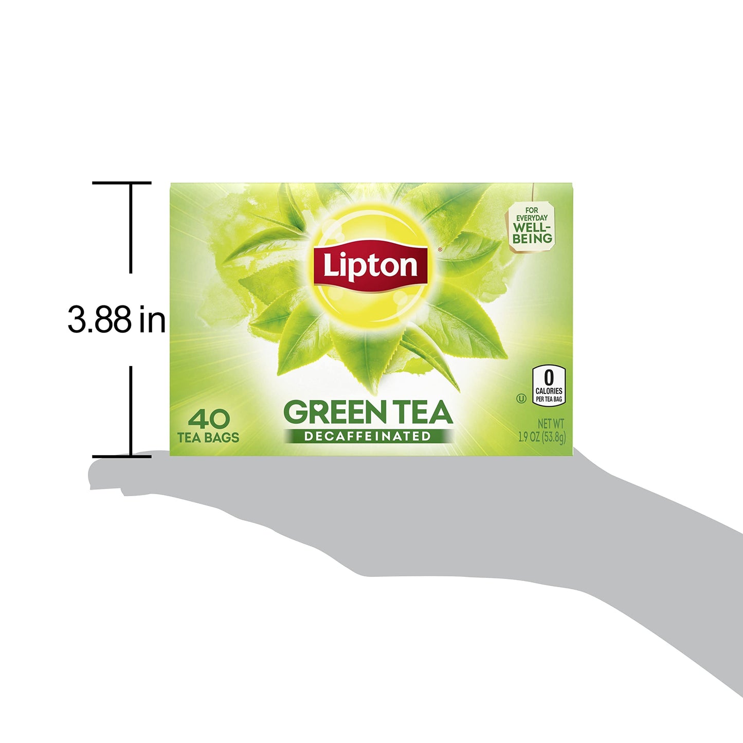 Lipton Decaffeinated Green Tea Bags Unsweetened Teabags for Decaf Hot Tea or Decaf Iced Tea 240 Total Tea Bags 40ct Pack of 6