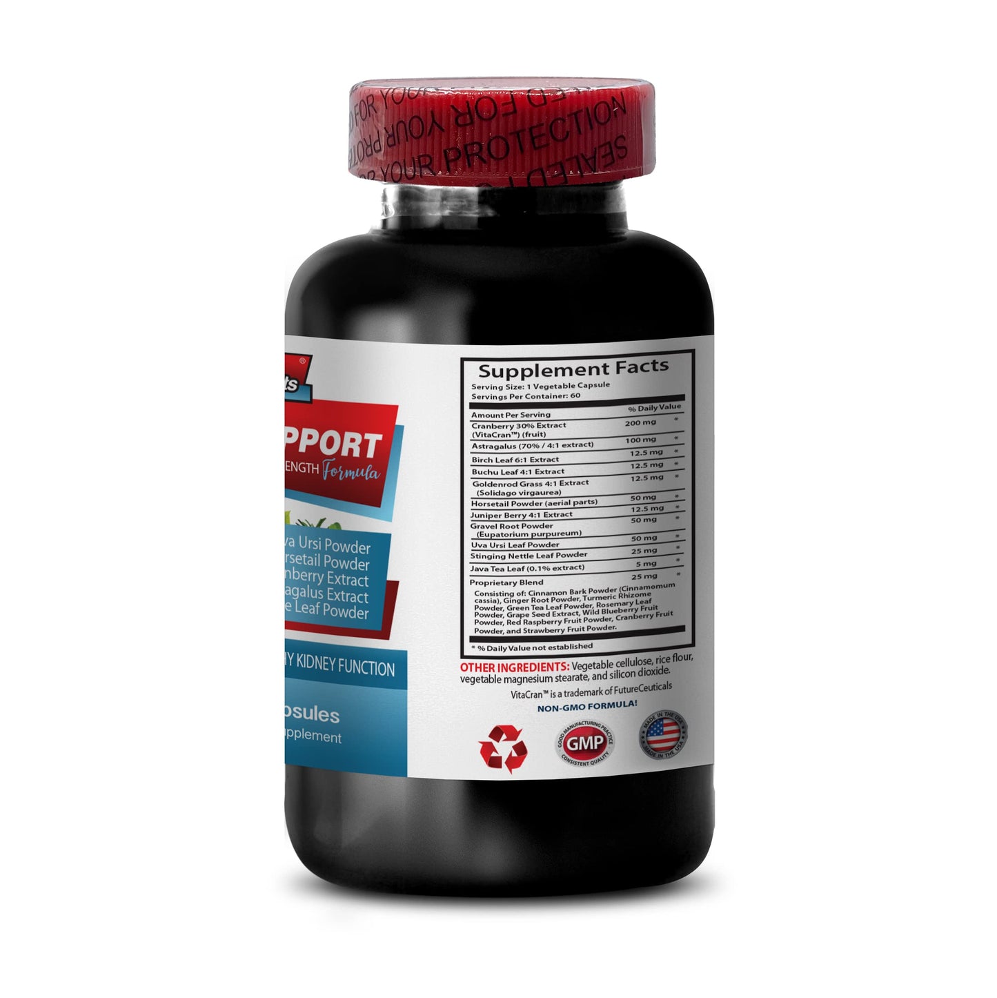 Immune Support Dietary Supplement - Kidney Support - Cranberry Vitamins, Kidney Cleanse, Kidney Cleanse Detox & Repair Formula, Kidney Supplement, Liver and Kidney Supplement - 1 Bottle 60 Caps