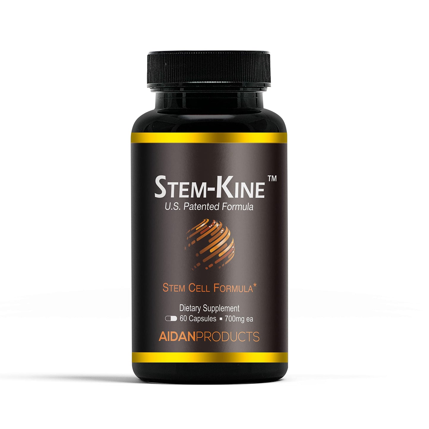 Aidan Products Stem-Kine: Clinically Proven to Increase Circulating Stem Cells, Promoting Healing and Anti-Aging (60 Capsules)