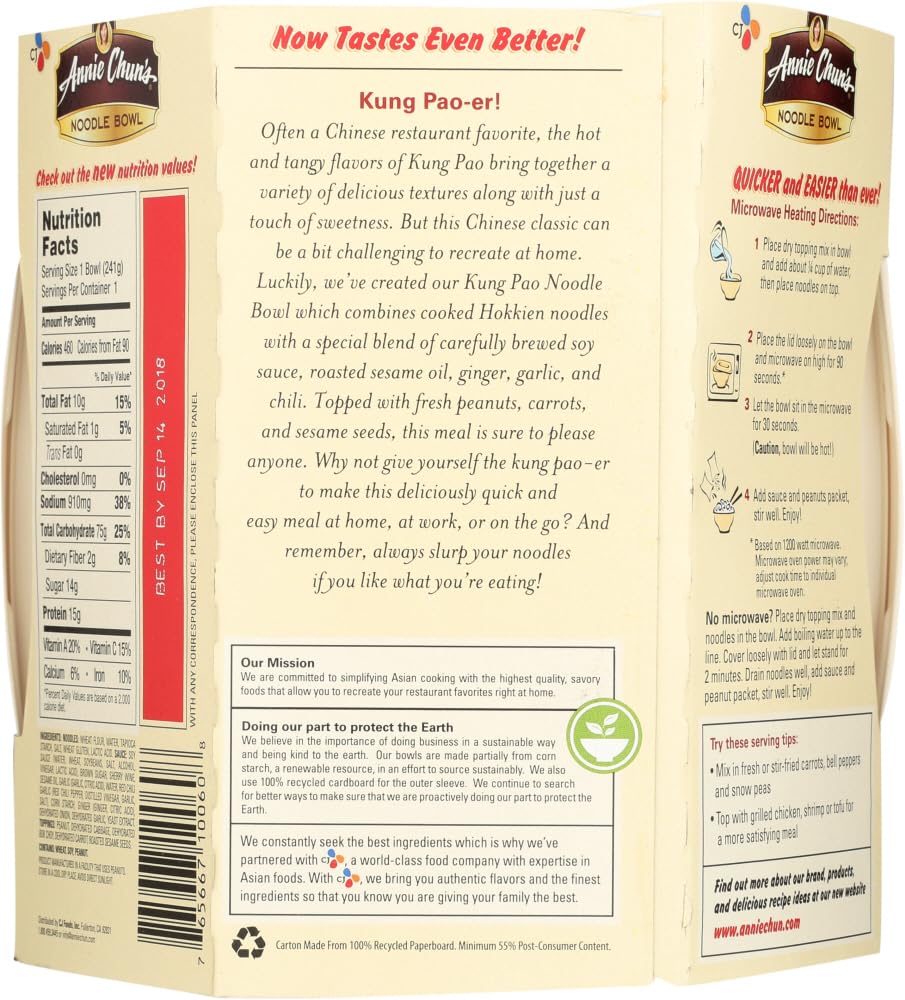 Annie Chuns Noodle Bowl Kung Pao