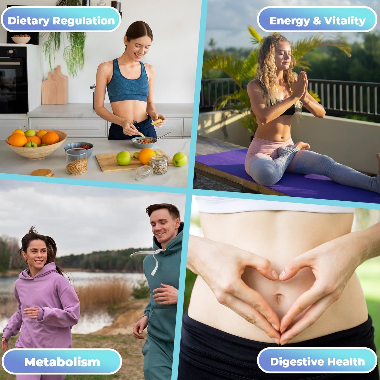 AKSDFM GLP-1 Supplement, GLP Activate Natural Formula, GLP 1 Support for Gut, Digestion, Energy, GLP-1 Levels & Overall Health - 60 Capsules