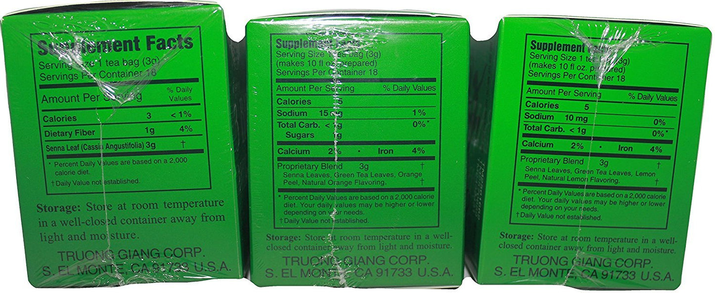 3 Ballerina Tea Extra Strength All Natural Dieters Drink (Lemon Flavor) - 18 Tea Bags (1.88 Oz)
