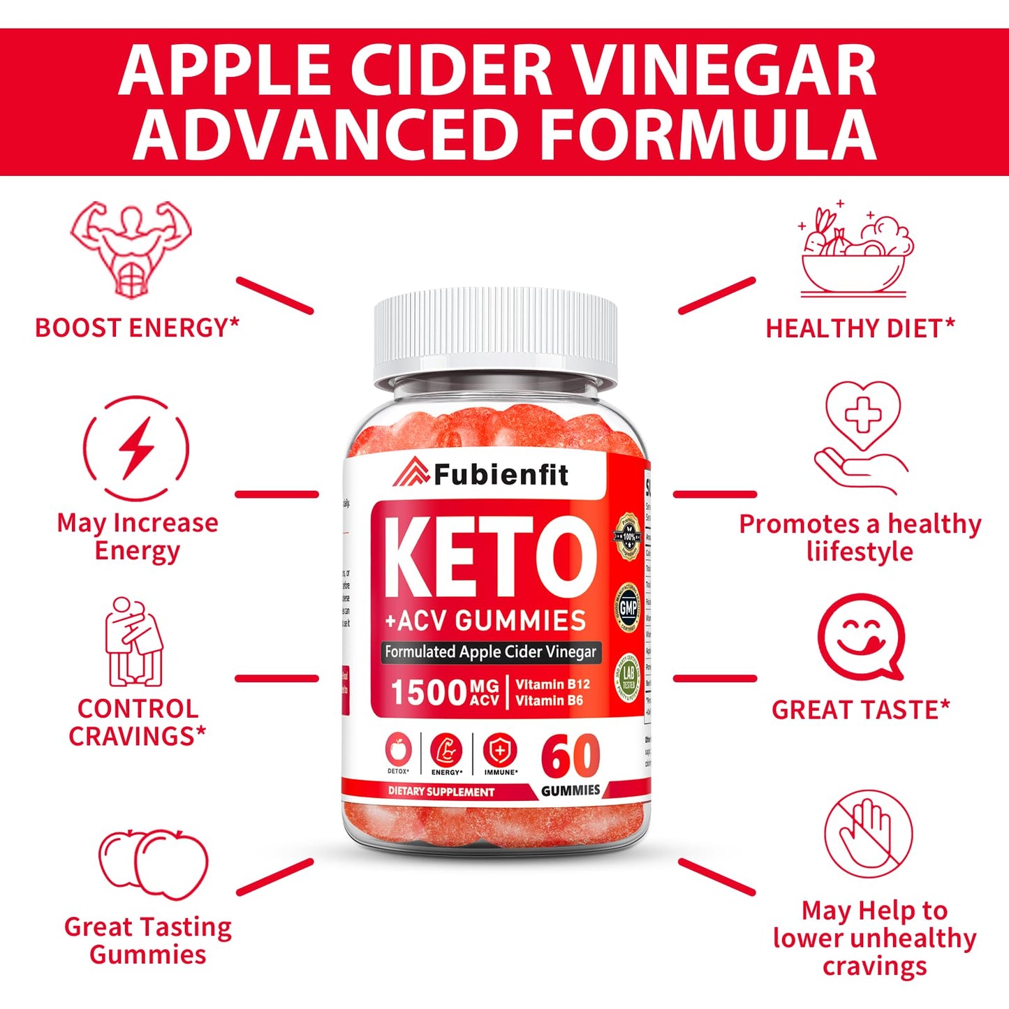 Premium Keto ACV Gummies for Women - Apple Cider Vinegar Wellness Support | Body Composition Gummies | Natural Women's Vitality Formula | Energy Renewal & Holistic Lifestyle & Natural Lemon Flavor