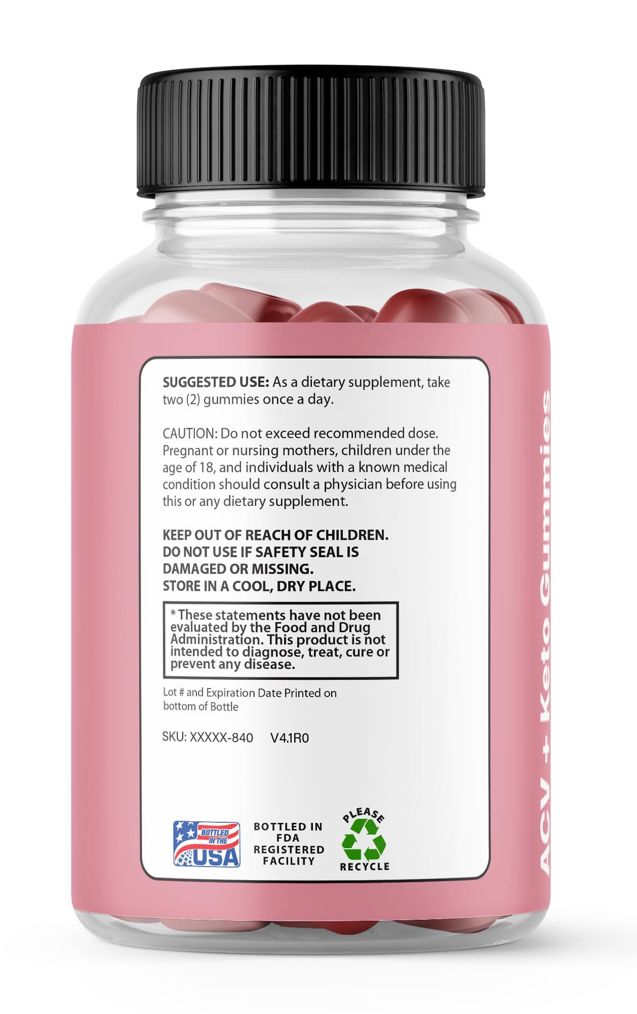 (2 Pack) Svelte ACV Gummies Advanced Formula, Svelte Gummies 1000mg, 120 Gummies