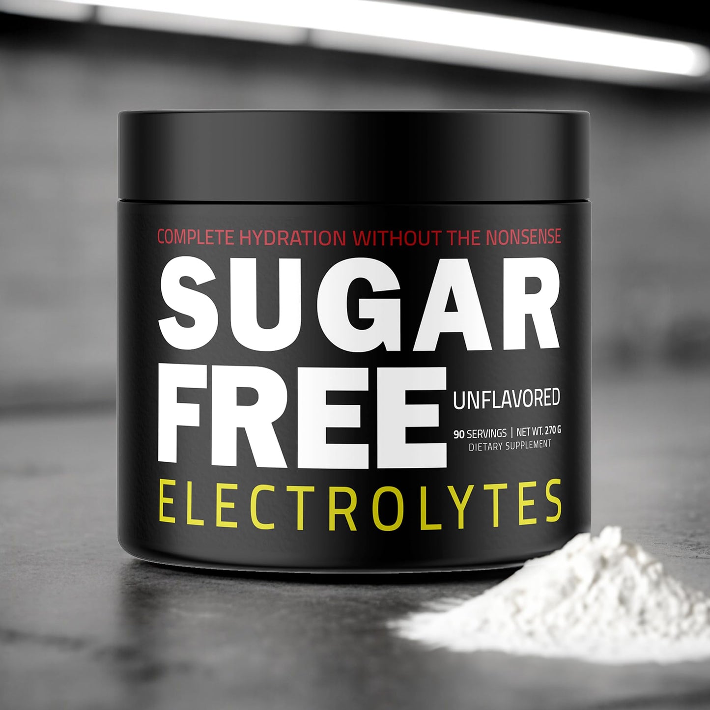 Sugar Free Electrolytes - Rapid Hydration Powder, Zero Calorie, Essential Raw Electrolytes Blend, Keto Friendly with No Sugar, Raw Electrolyte Powder (Unflavored)