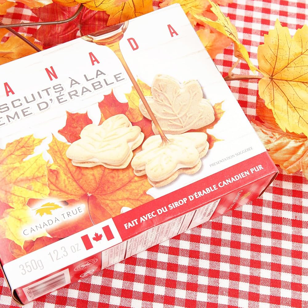 Maple Cookies From Canada 2Pack x 350g Maple Cream Cookies Made From 100 Real Canadian Maple Syrup In BoomQQ Special Packaging