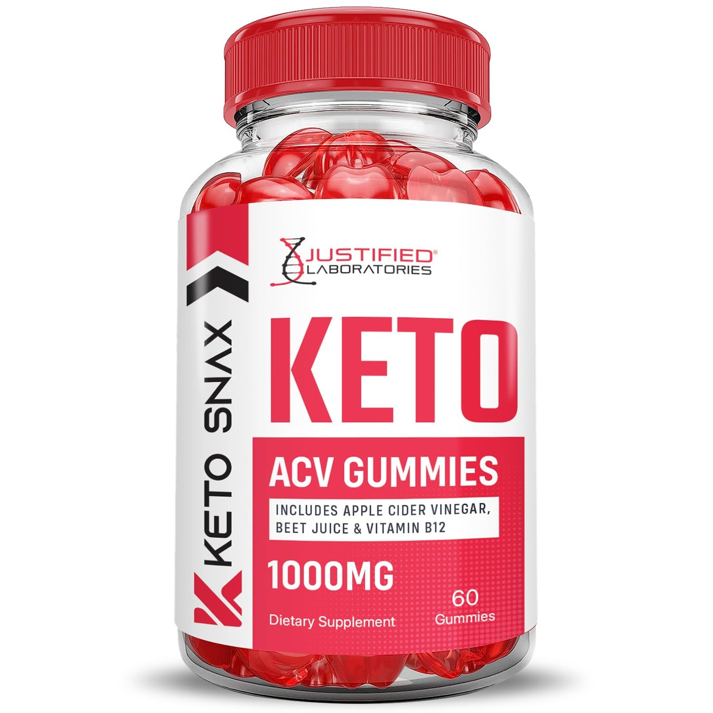 (5 Pack) Keto Snax Keto ACV Gummies Advanced Formula 1000MG Keto Snax Keto Gummies Apple Cider Vinegar Formulated with Pomegranate Beet Juice Powder B12 Vegan Non GMO 300 Gummys