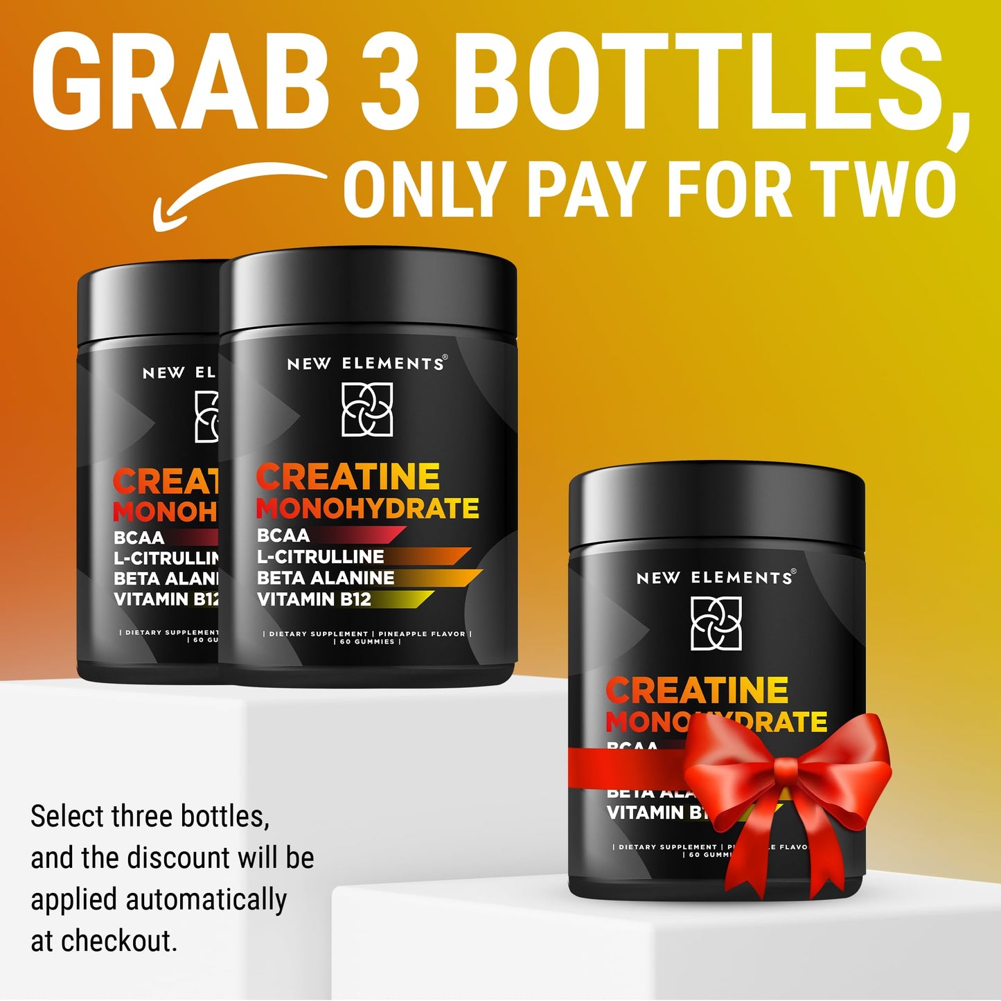 Creatine Monohydrate Gummies 5mg with BCAA L-Citrulline Beta Alanine & Vitamin B12 | The Ultimate Energy Booster
