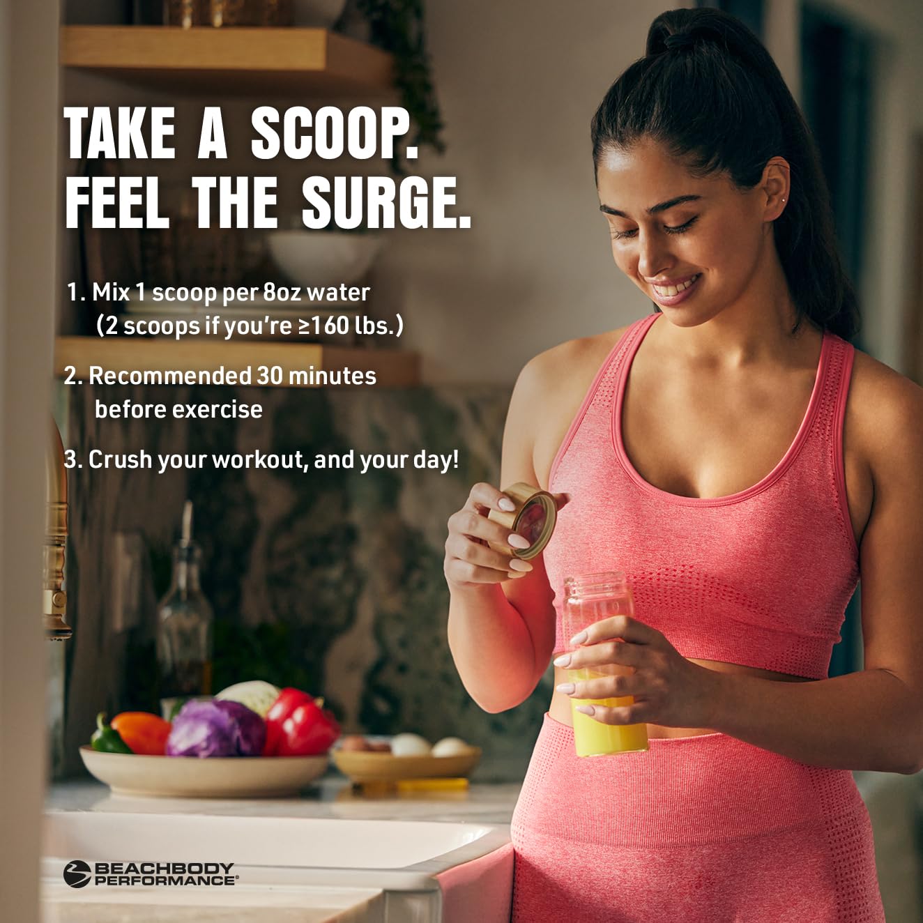 BODi Energize Pre Workout Powder - Beta-Alanine, Quercetin & Low-Dose Caffeine Formula for Enhanced Energy & Focus, Increase Energy & Endurance Supplement, Fruit Punch, 40 Servings