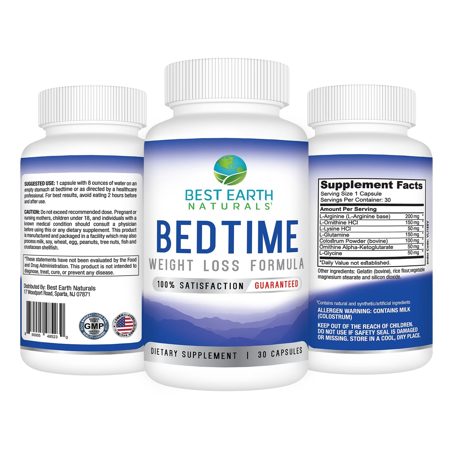 Best Earth Naturals Bedtime Weight Loss Supplement - 30 Day Supply