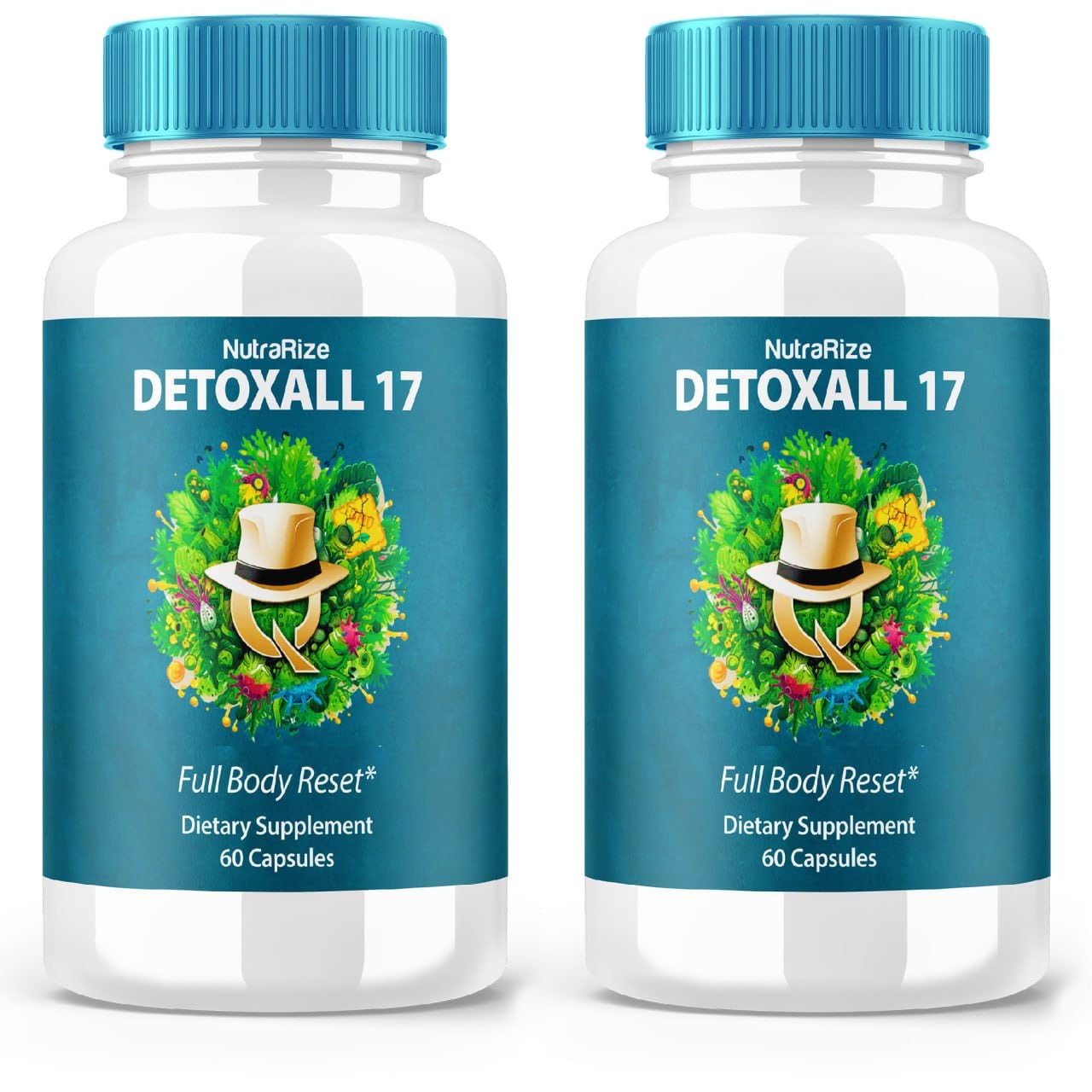 (2 Pack) DetoxAll 17, DetoxAll 17 Full Body Reset, DetoxAll17 Dietary Supplement for Overall Health and Wellness, Maximum Strength All-Natural Pills to Boost Energy, Detox All 17 Review (120 Capsules)