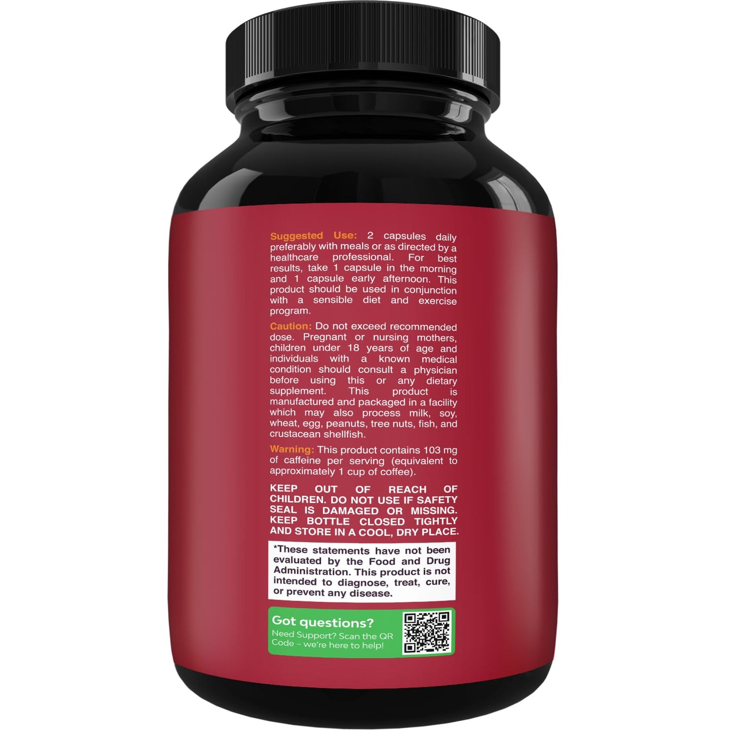 Pure Raspberry Ketones Weight Loss Supplement - Keto Burn Natural Fat Burner Diet Pills for Men & Women Boost Metabolism Burn Belly Fat Potent Appetite Suppressant 500 mg 60 Capsules