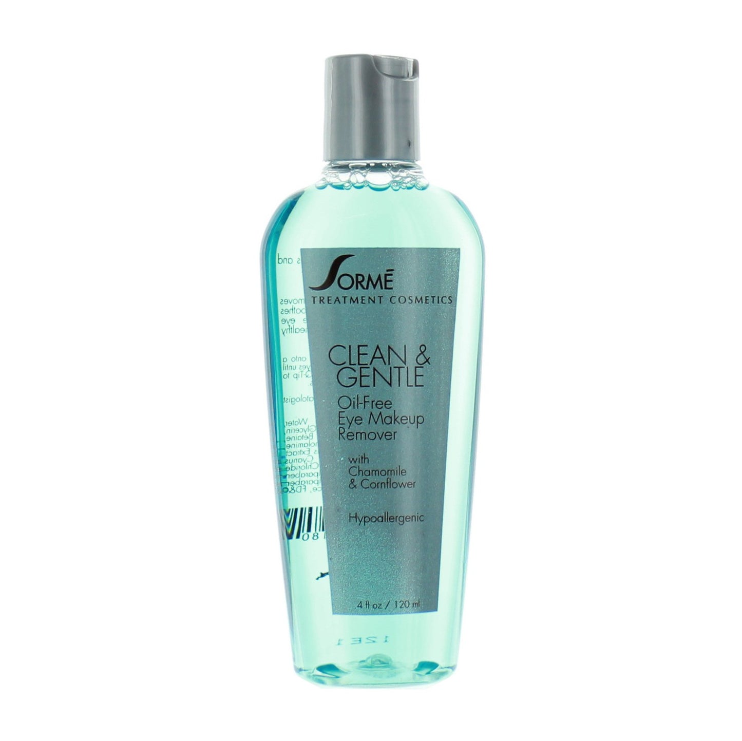 Sorme' Treatment Cosmetics Clean and Gentle Oil Free Eye Makeup Remover, 4 Fl Oz
