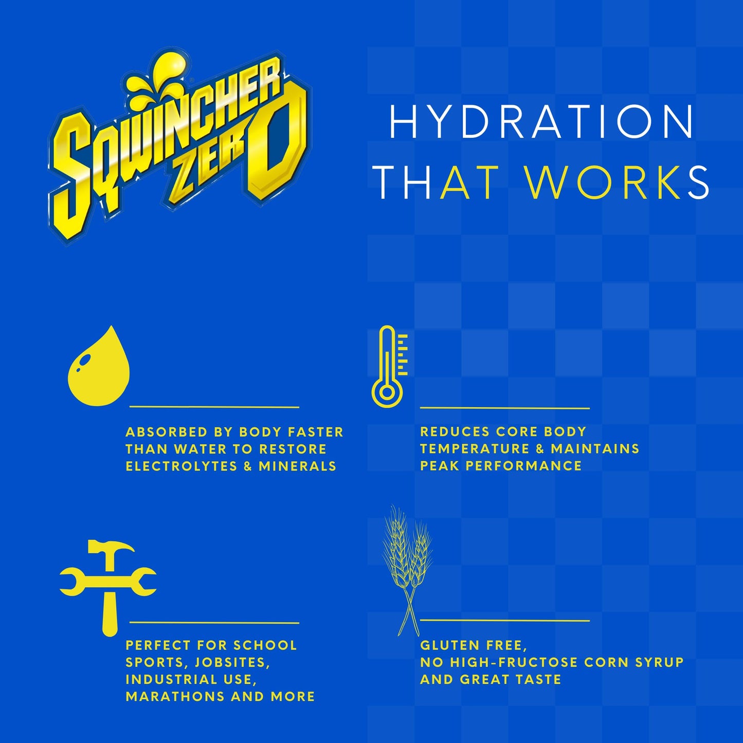 Sqwincher X428M2600 Qwik Stik Instant Powder Concentrate Stick Lemonade Electrolyte Drink 11 Ounce Pack of 50