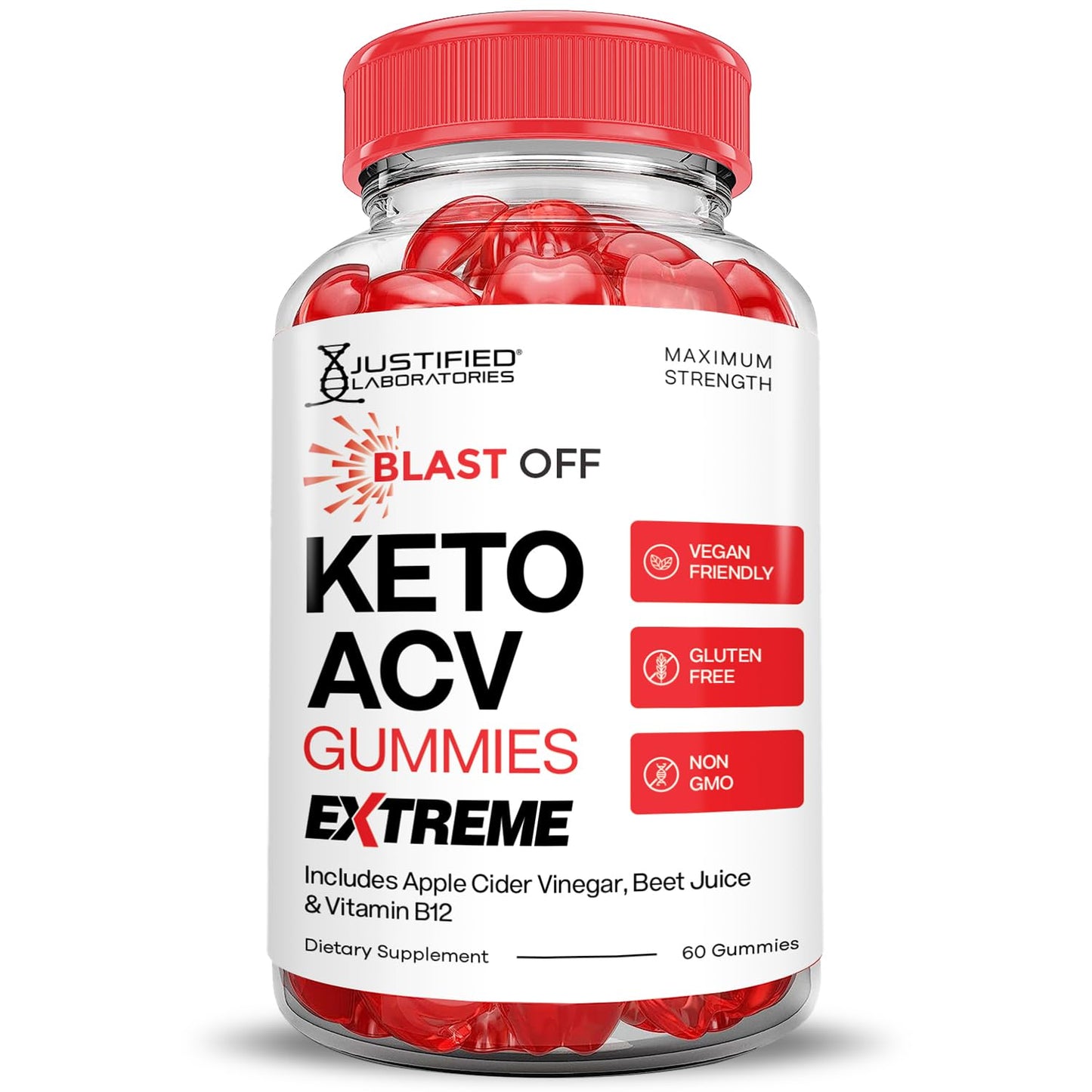 (3 Pack) Blast Keto ACV Gummies Extreme 2000MG Blast Keto Gummies Apple Cider Vinegar Formulated with Pomegranate Beet Juice Powder B12 Vegan Non GMO 180 Gummys