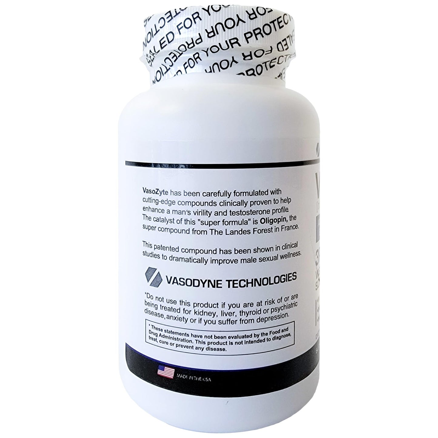 Generic VasoZyte 3 Bottles - Supports Nitric Oxide & Healthy Blood Flow - with Our Exclusive Formula Featuring Oligopin, and Our Crystal Pure Extraction Process - for Well-Being - 3 Month Supply