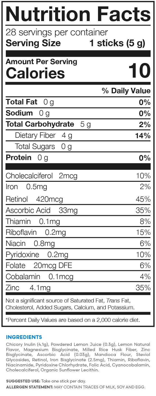 Usoway Liquid Fiber, Keep Things Moving Through Your Digestive System.(28 Sticks, Liquid Fiber)