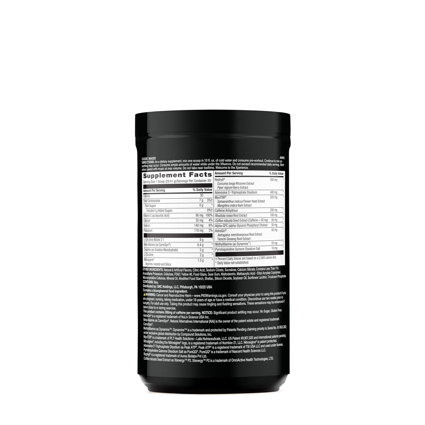 BEYOND RAW Concept X | Clinically Dosed Pre-Workout Powder | Contains Caffeine, L-Citrulline, Creatine, and Beta-Alanine | Orange Mango | 20 Servings