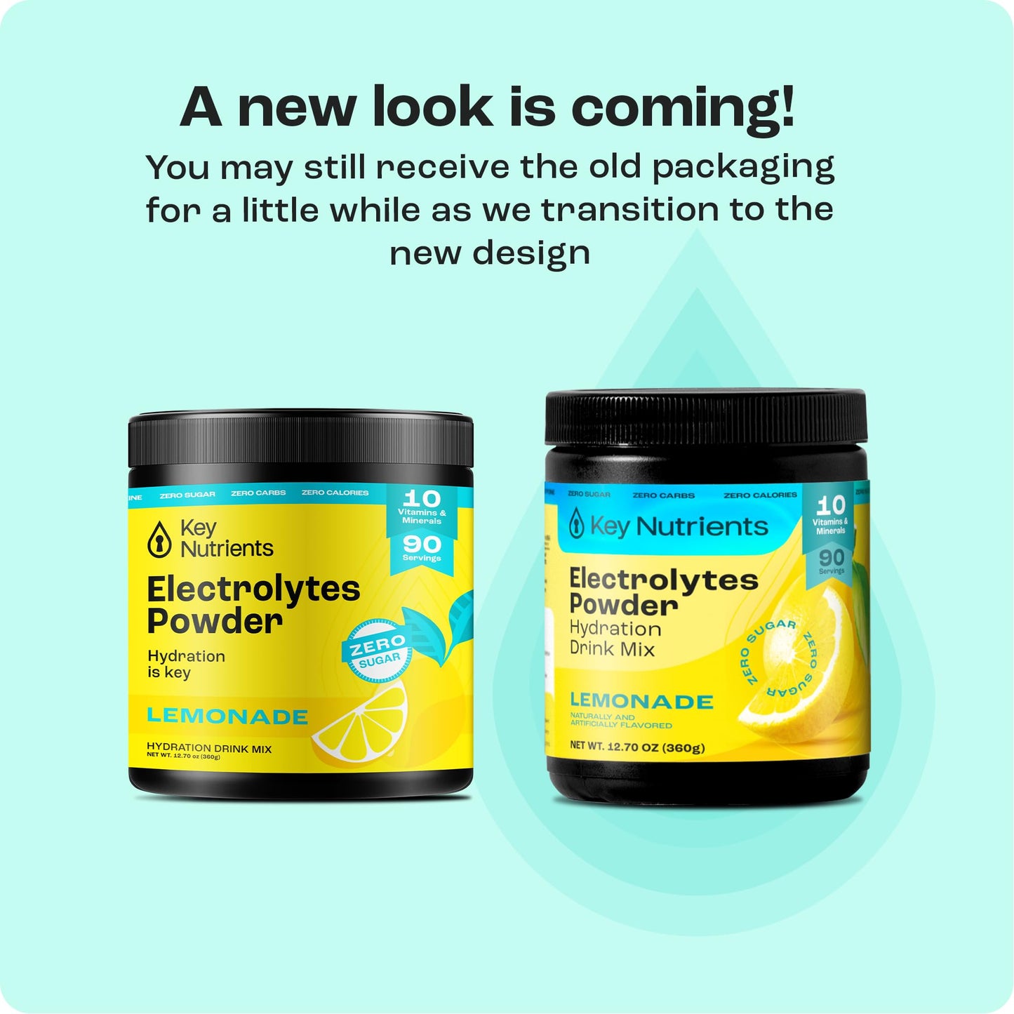KEY NUTRIENTS Multivitamin Electrolytes Powder No Sugar - Refreshing Lemonade Electrolyte Powder - Sodium & Energy Supplement - Hydration Powder - No Calories - 90 Servings - Made in USA