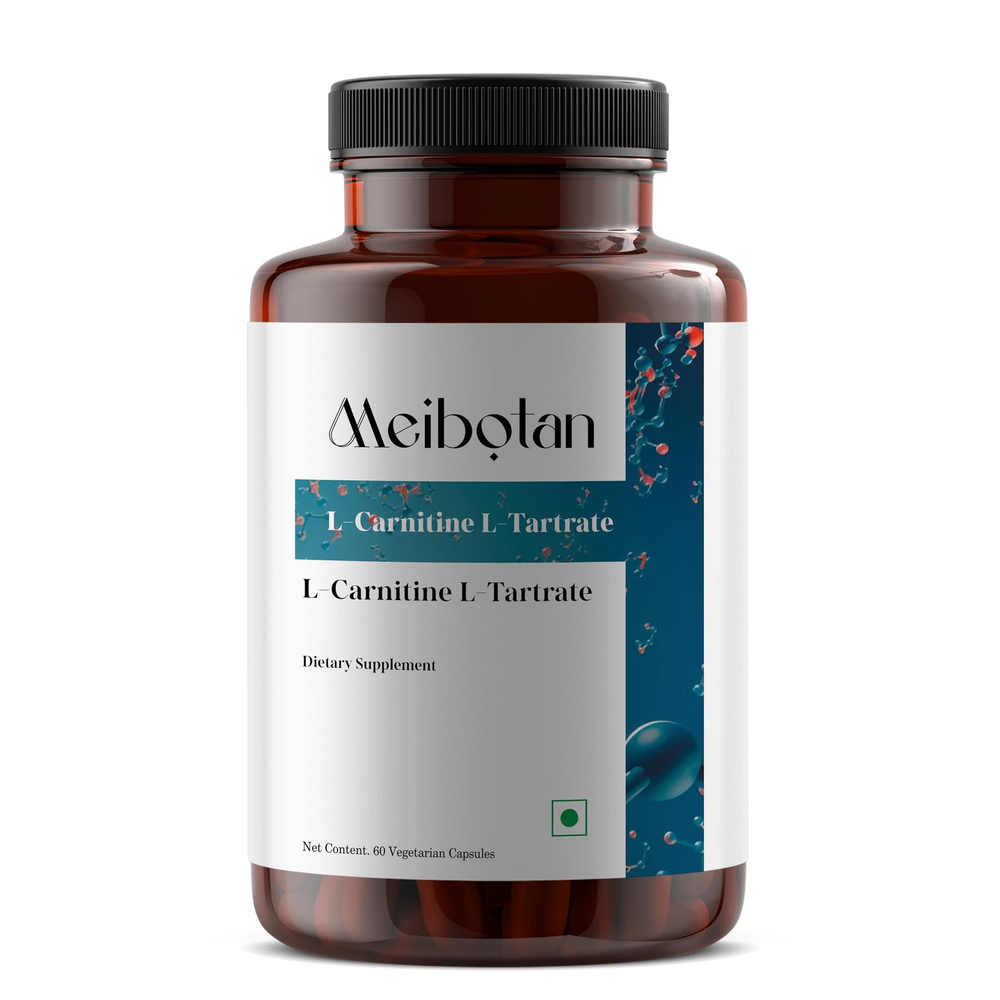 MEIBOTAN L-Carnitine & L-Tartrate 2000MG Supplement, High Potency Supports for Fat Utilization to Energy, Lean Muscle Gain, Promote Metabolism - 60 Vegan Capsules 1000mg x 2 (Daily)