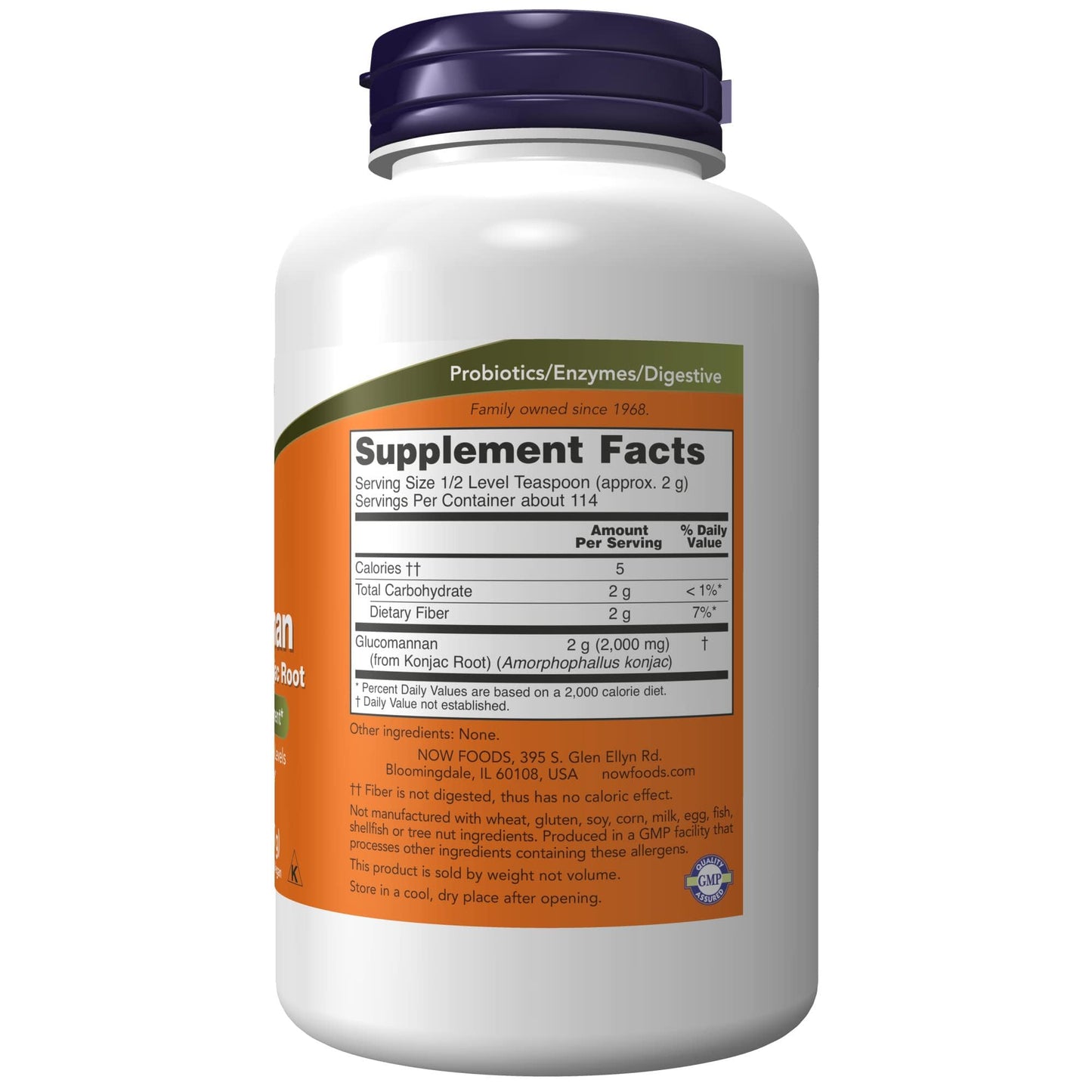 NOW Foods Supplements, Glucomannan (Amorphophallus konjac) Pure Powder, Supports Regularity*, Healthy Weight Management*, 8 Ounce (Pack of 1)