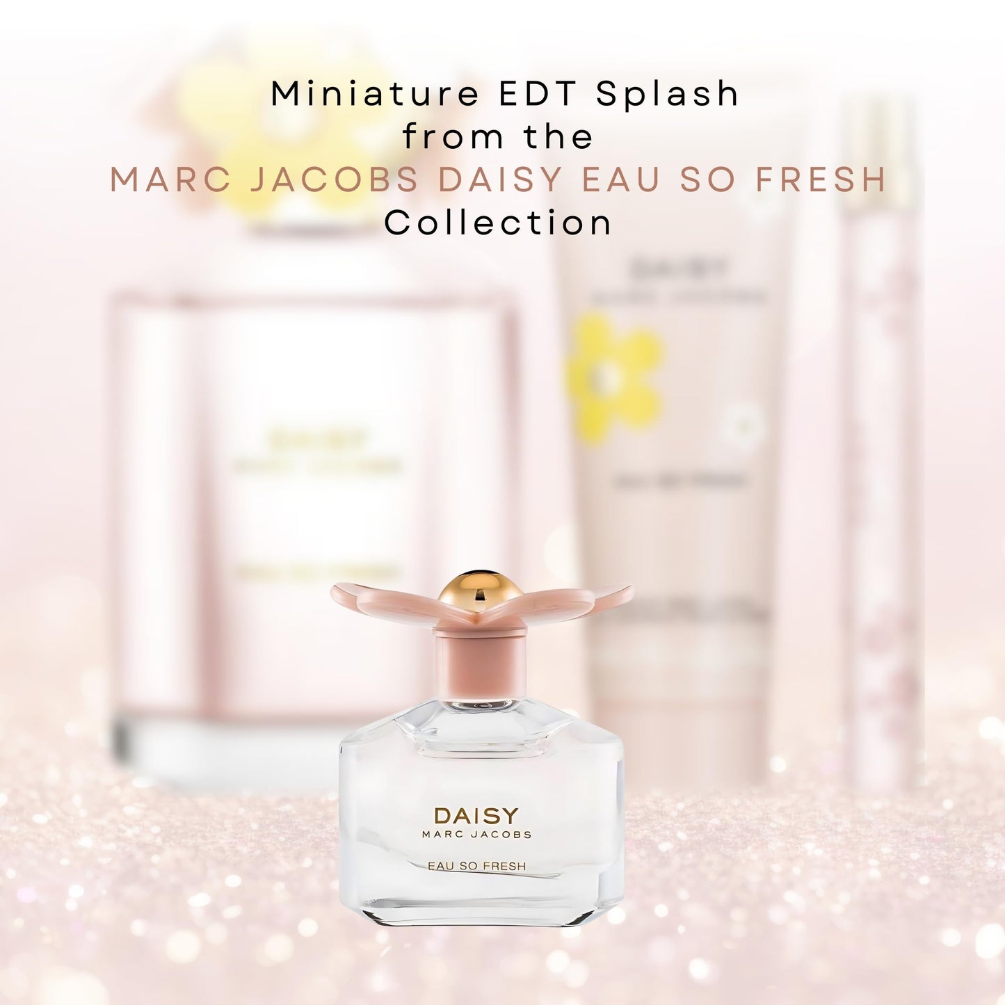 Marc Jacobs Daisy Eau so Fresh Perfume for Women EDT Mini Splash, 0.13 Ounce