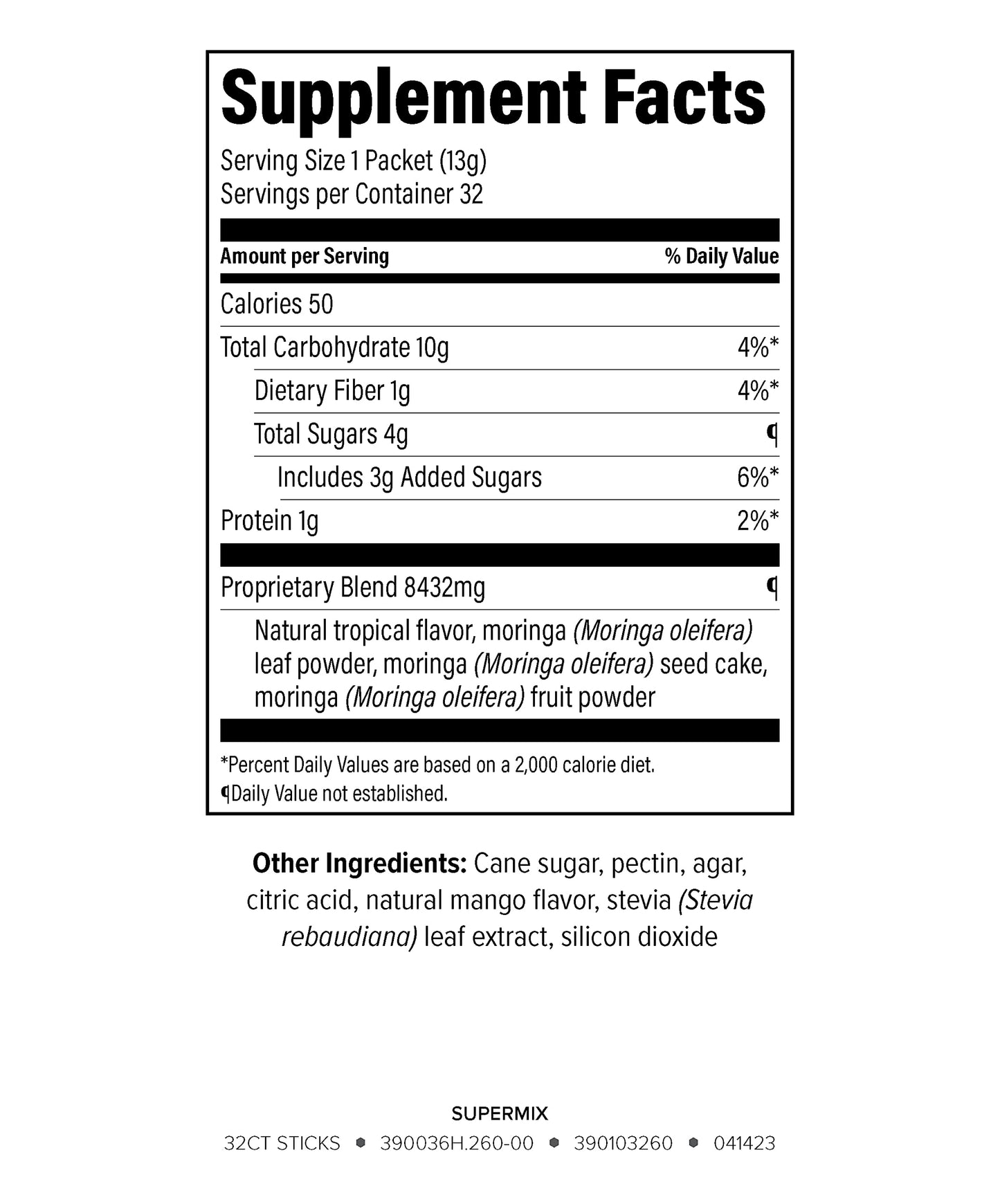 Zija SuperMix Moringa Oliefera Detox Dietary Supplement - 32 Sachets - 1.4 lbs