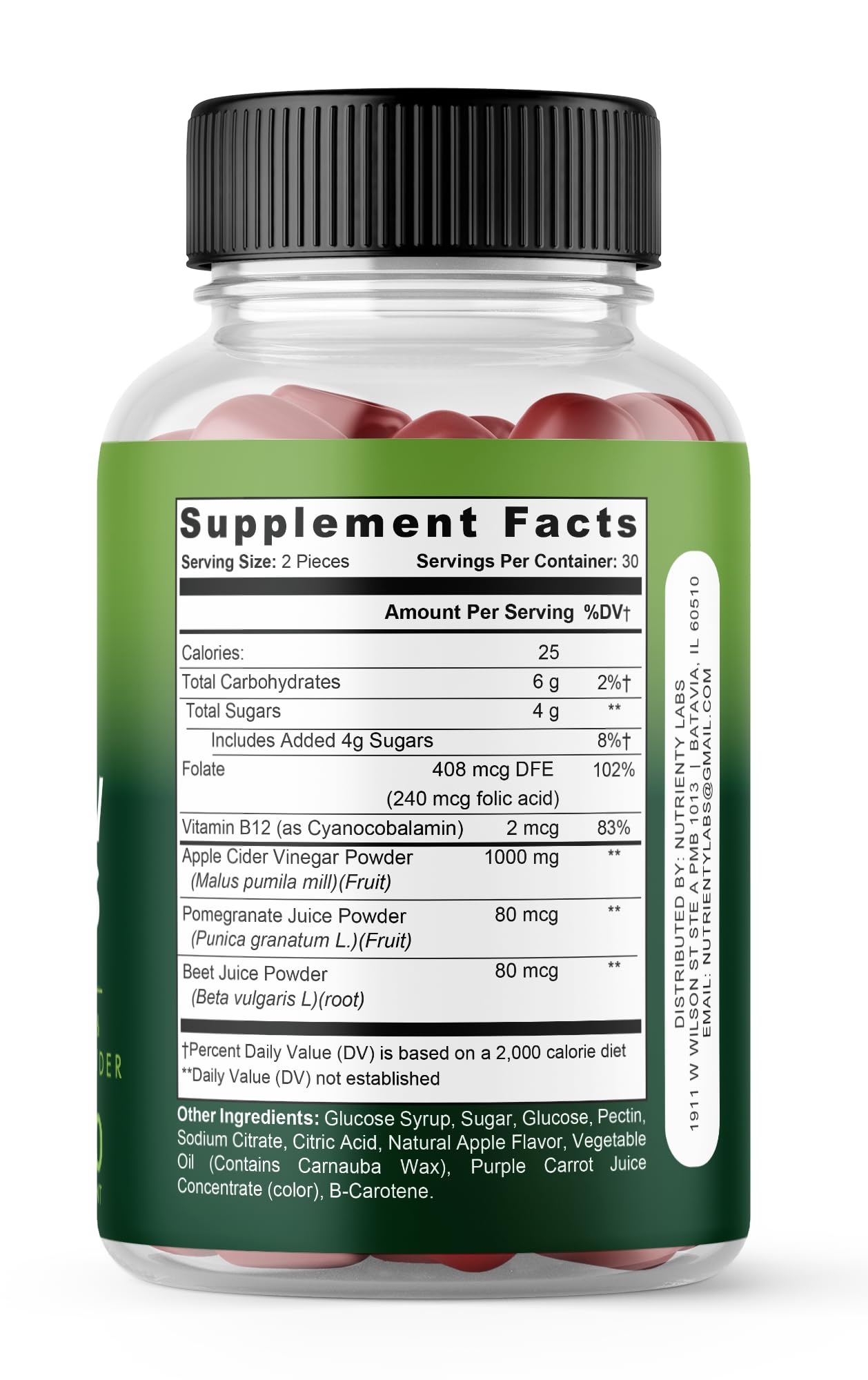 Zonata Nutra Pro Keto Gummies, Nutra Pro Keto ACV Gummies, NutraPro Keto Apple Cider Vinegar Gummies, Premium Keto ACV Gummies (1 Bottle, 60 Count)