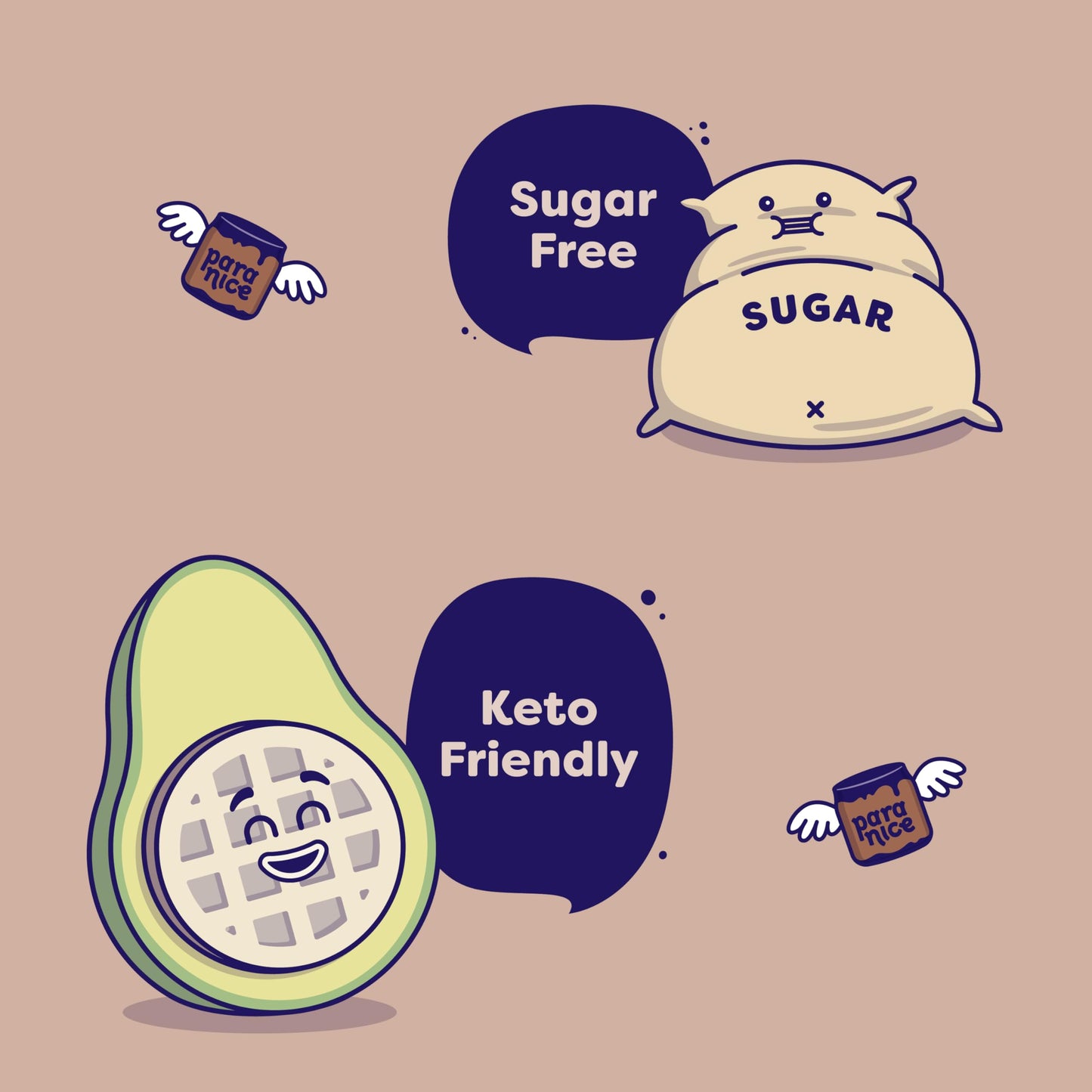 Paranice Creamy Cocoa Hazelnut Spread 77 Almond and Hazelnut Sugar Free Keto and Vegan Gluten Free Dairy Free Palm Oil Free Erythritol Free 10 Oz Pack of 1